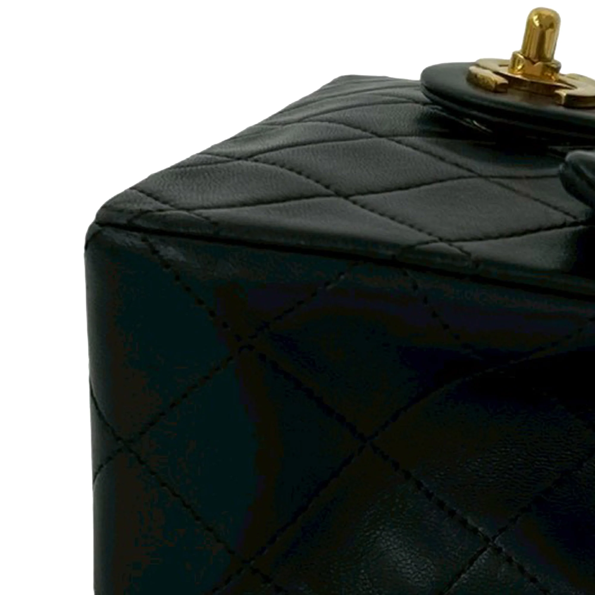 Chanel | Pre-Owned Mini Square Classic Lambskin Single Flap | Black - Image 5