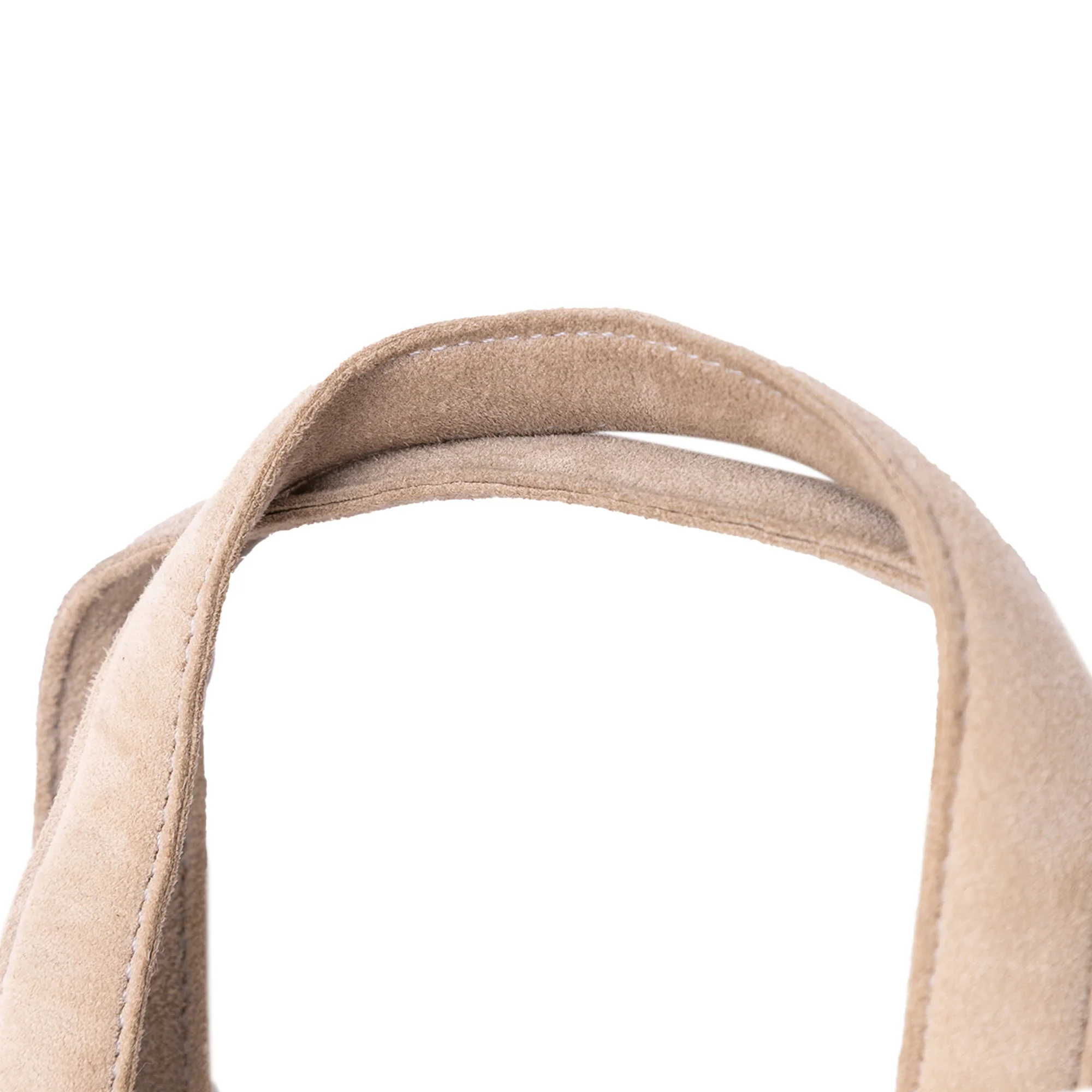 Chanel | Pre-Owned Mini Suede Studded Fringe Tote | Brown/Light Beige - Image 12