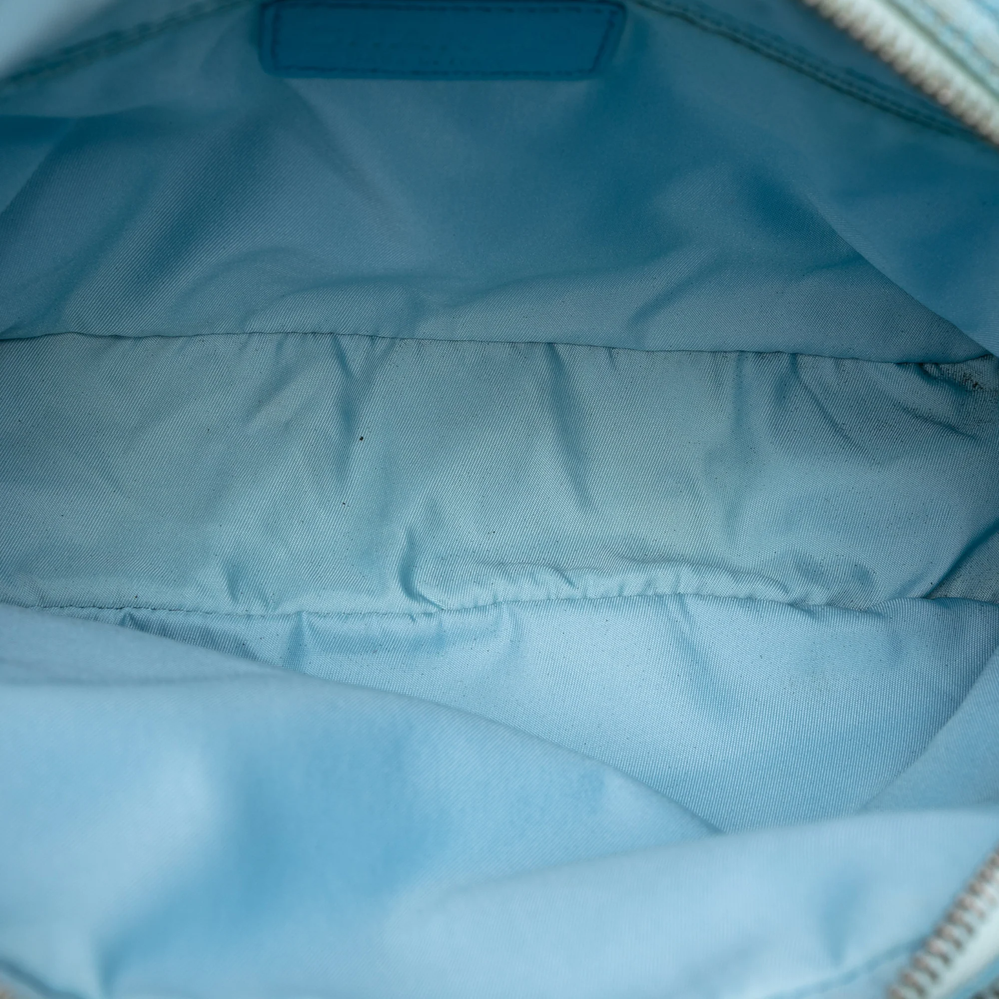 Chanel | Pre-Owned New Travel Line Nylon Satchel | Blue/Light Blue - Image 4