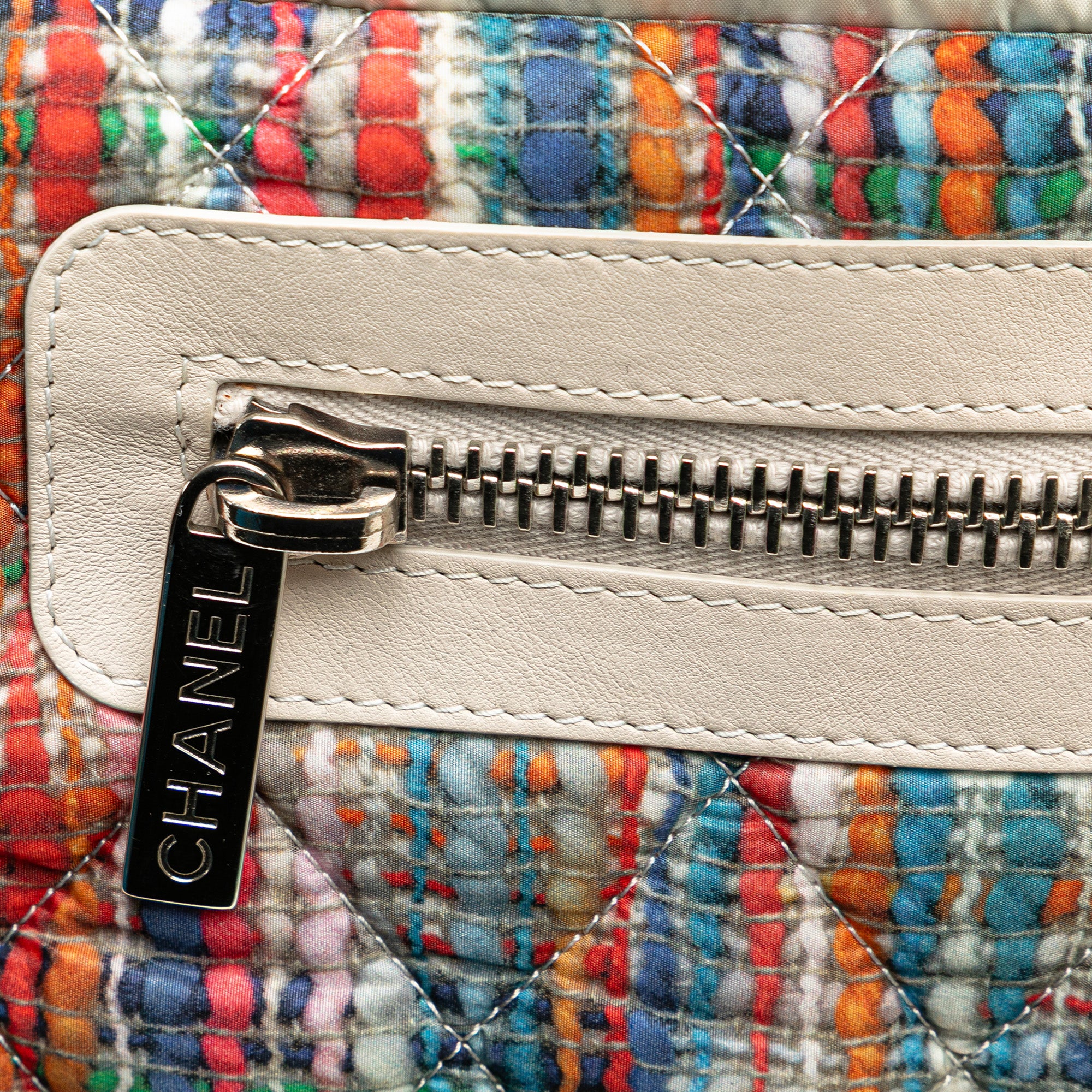 Chanel | Pre-Owned Nylon Tweed Printed Coco Cocoon Tote | Multi - Image 2