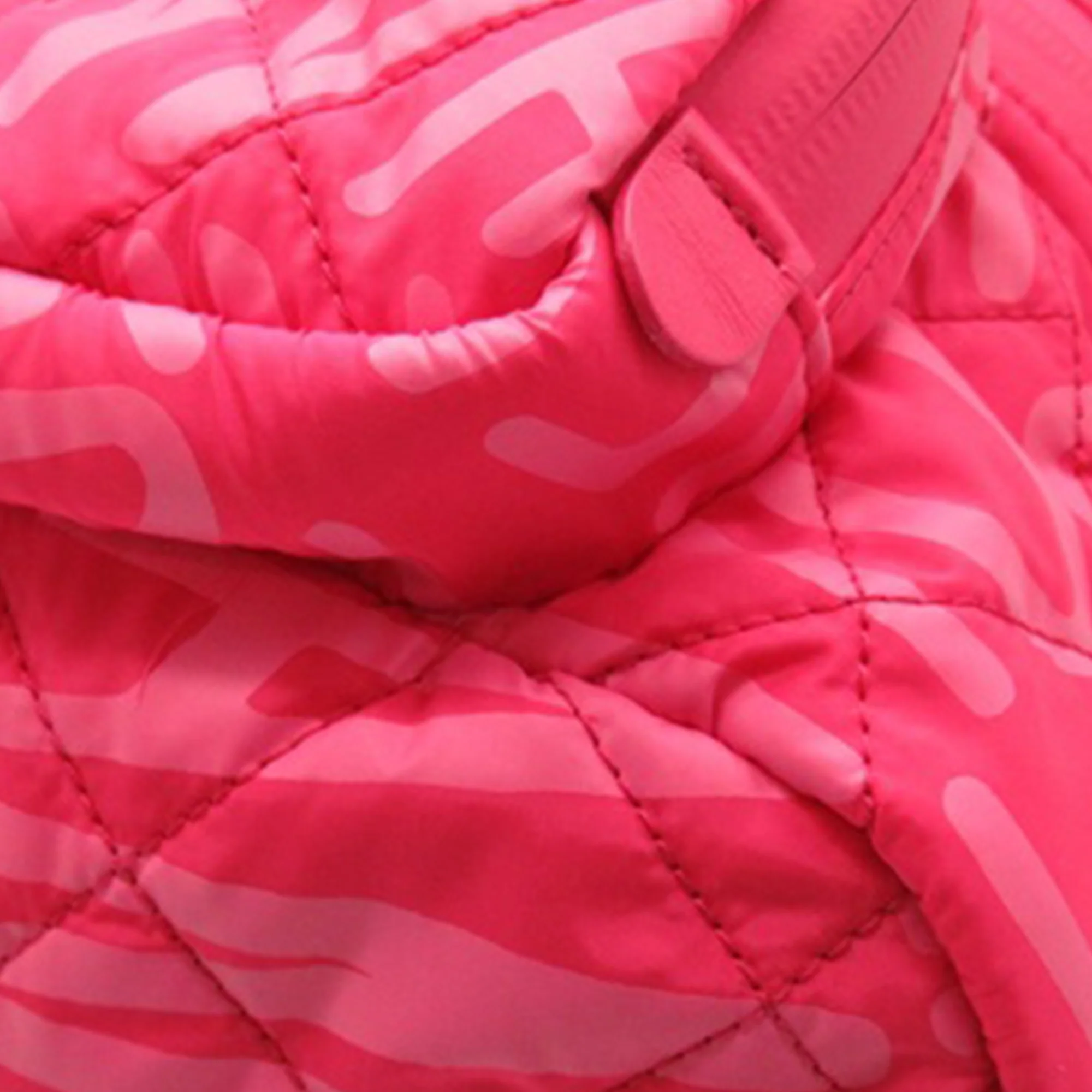 Chanel | Pre-Owned Printed Nylon Coco Neige Convertible Backpack | Pink - Image 10