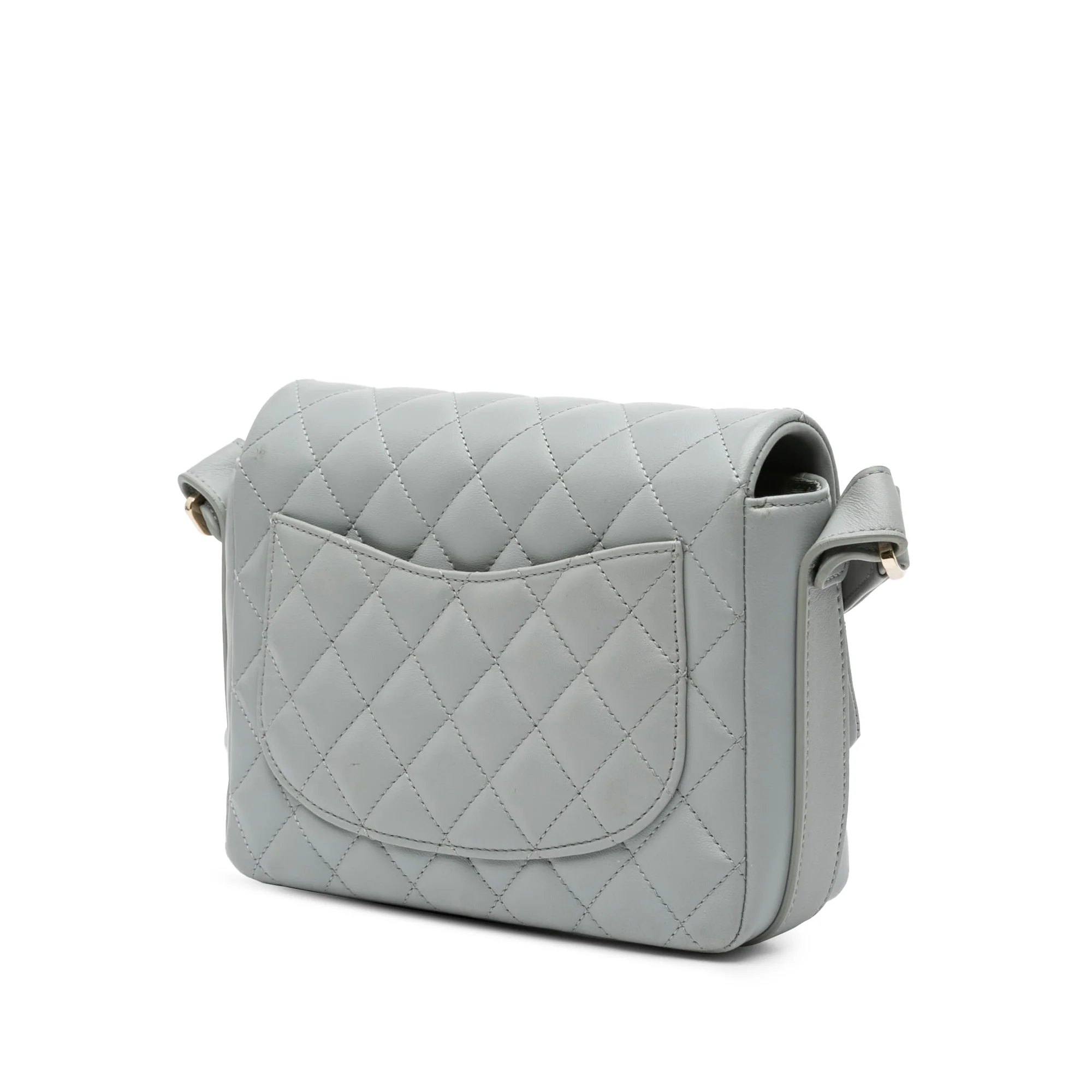 Chanel | Pre-Owned Quilted Calfskin Bolero de Flap - II | Gray - Image 3