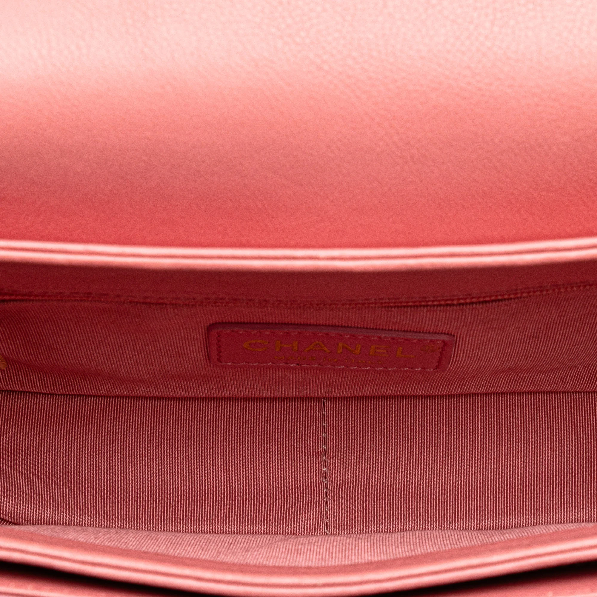 Chanel | Pre-Owned Quilted Calfskin Straight Lined Flap - I | Pink - Image 4