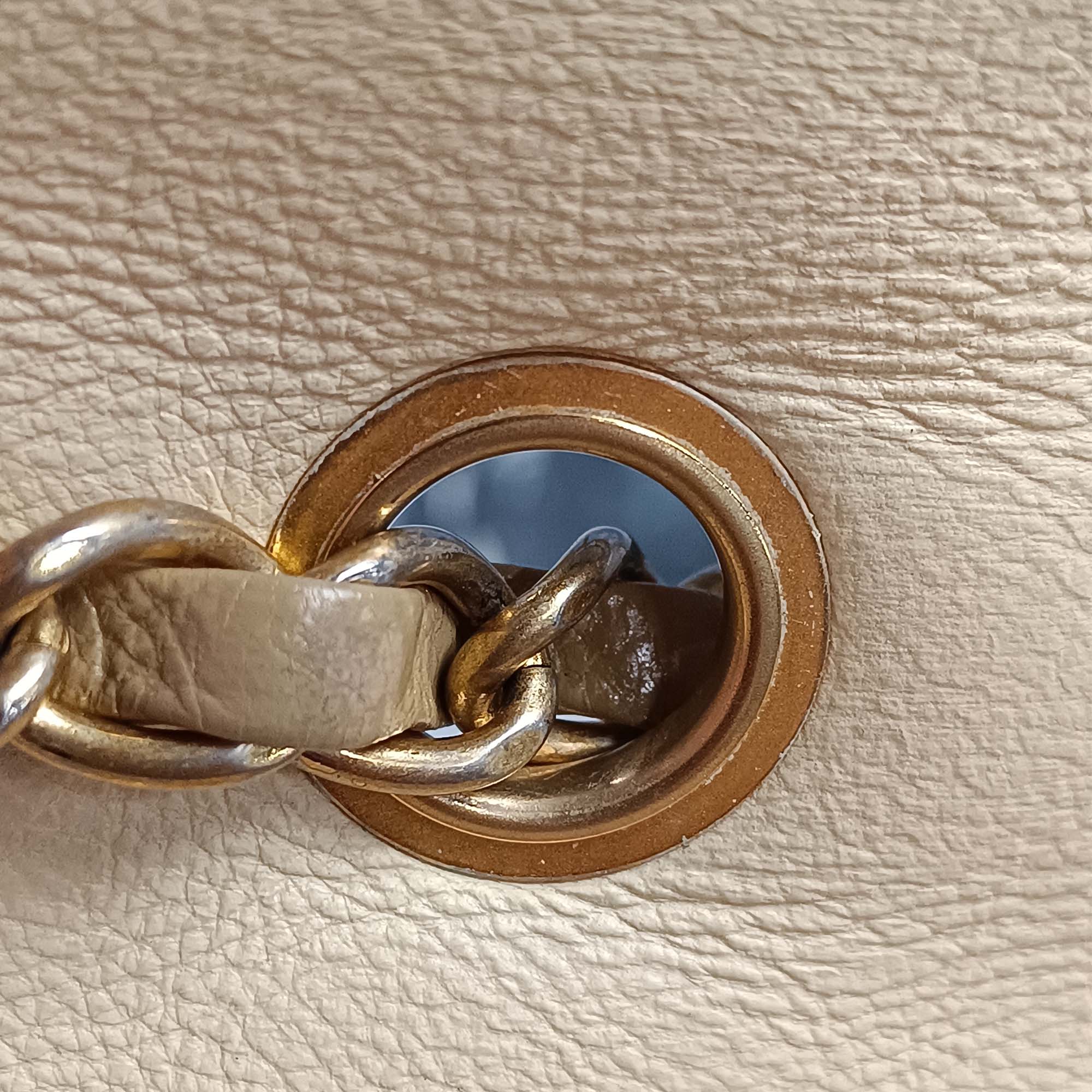 Chanel | Pre-Owned Quilted Calfskin Triple Stitched Single Flap | Beige - Image 10