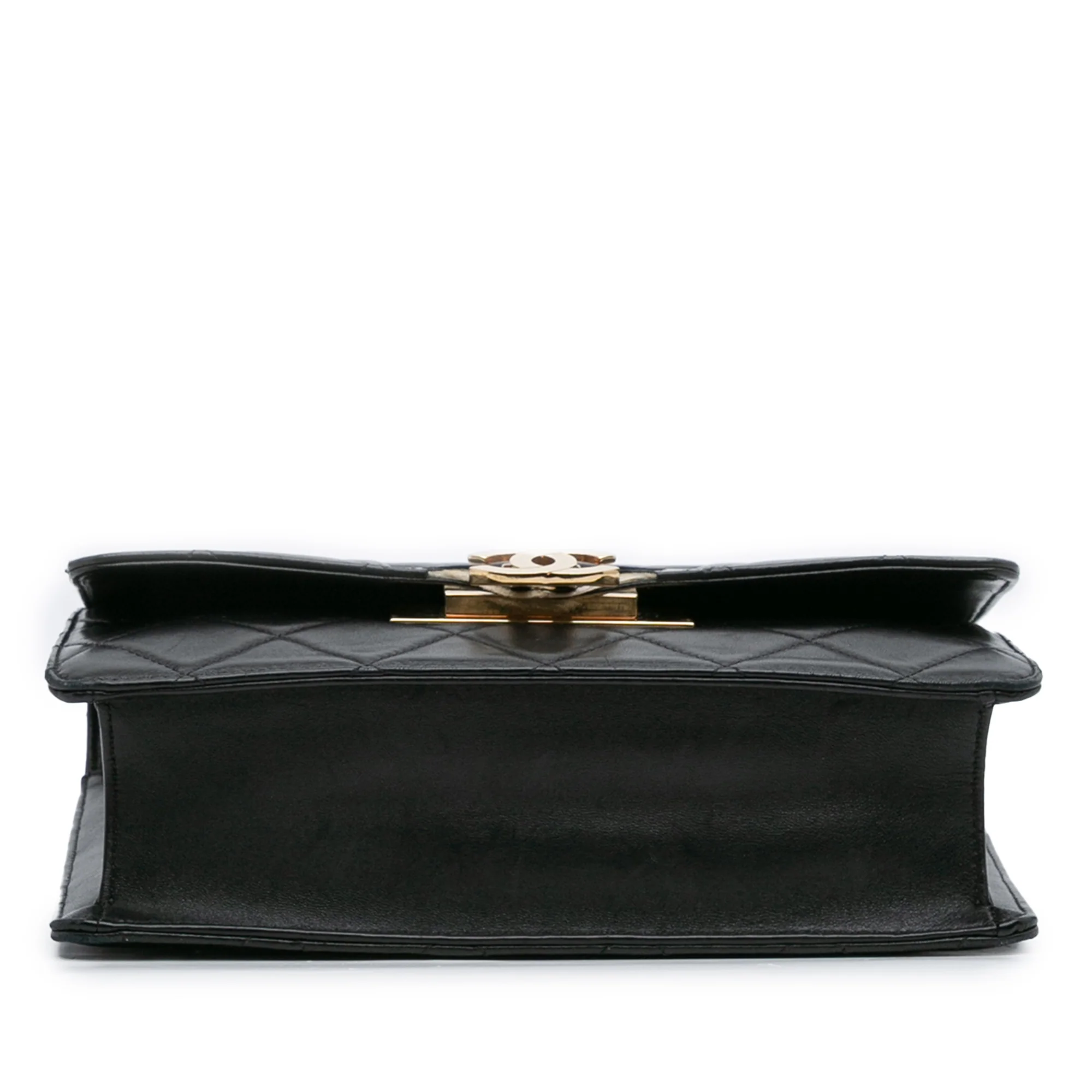 Chanel | Pre-Owned Quilted Lambskin Golden Class Flap | Black - Image 7