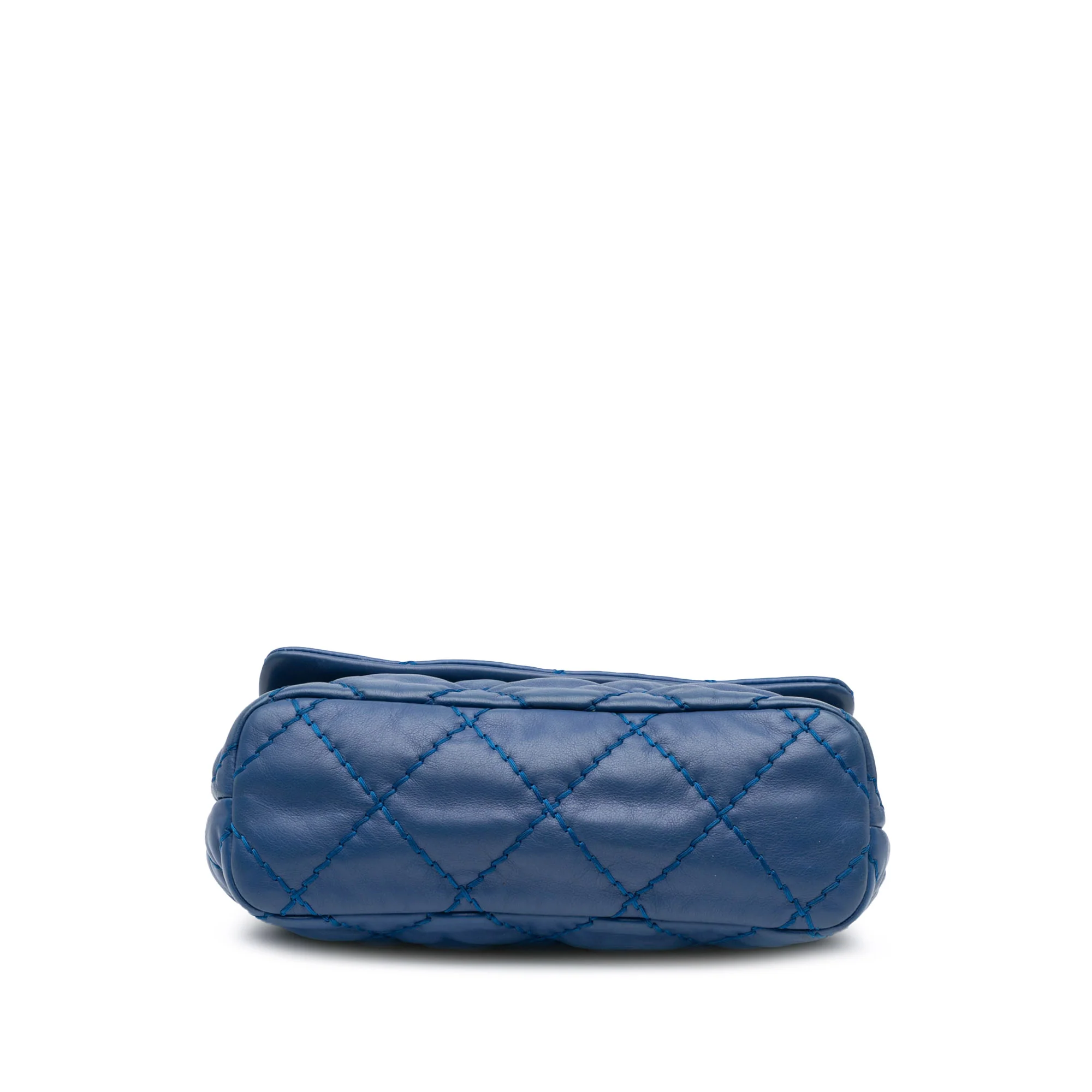 Chanel | Pre-Owned Small Calfskin Love Me Tender Flap | Blue - Image 3