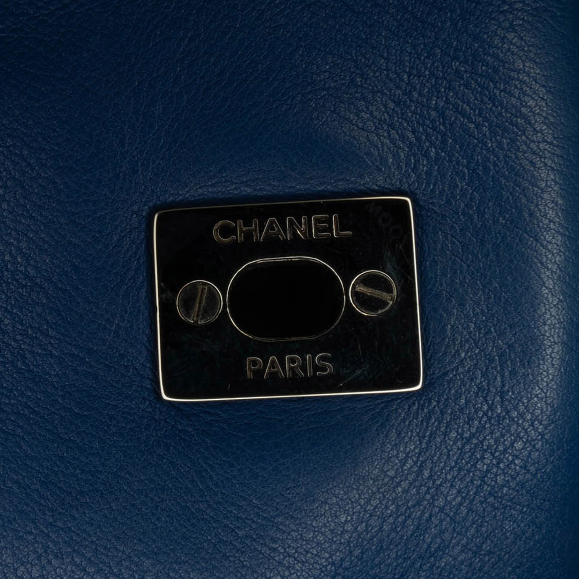 Chanel | Pre-Owned Small Calfskin Love Me Tender Flap | Blue - Image 6