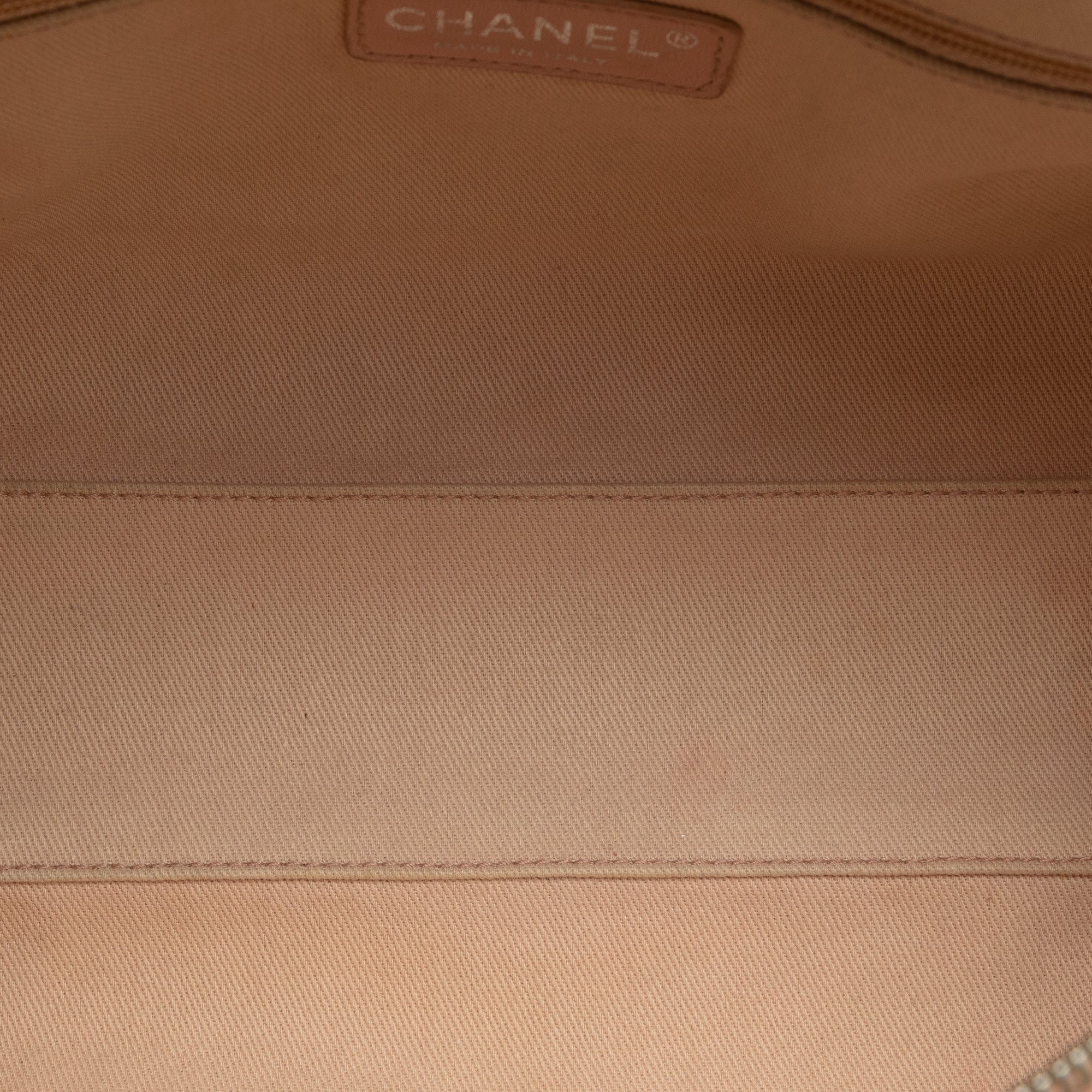Chanel | Pre-Owned Small Canvas Deauville Bowling Bag | Pink/Light Pink - Image 12