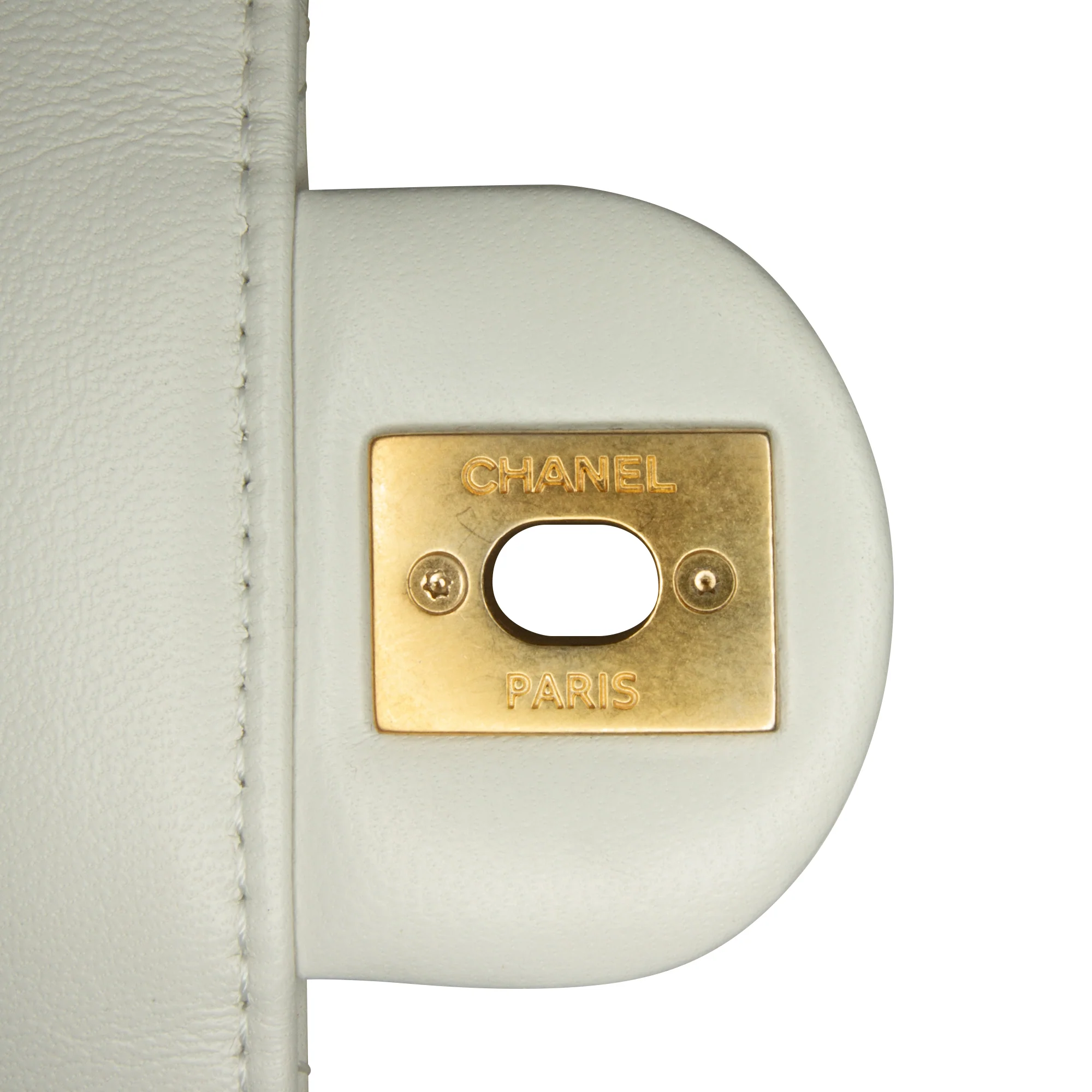 Chanel | Pre-Owned Small Chic Pearls Flap | White - Image 12