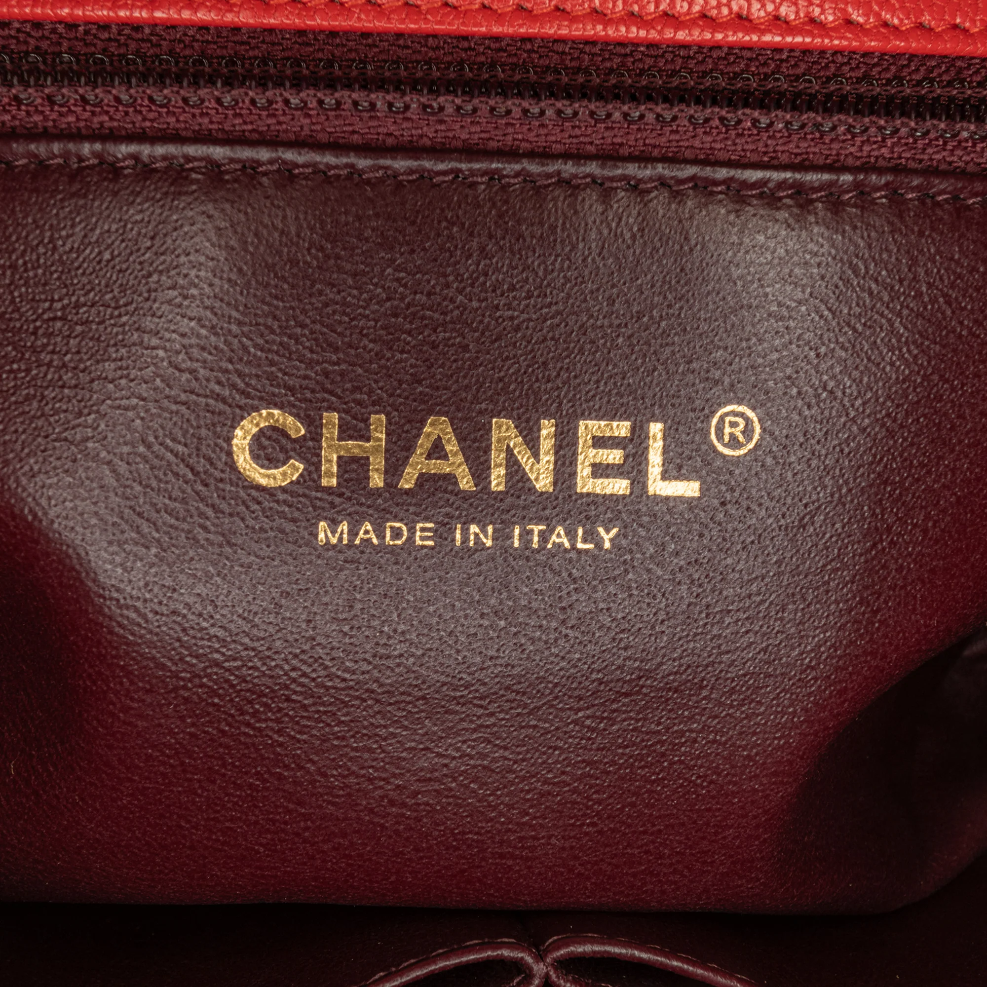 Chanel | Pre-Owned Small Diagonal Quilted Goatskin Flap | Red - Image 6