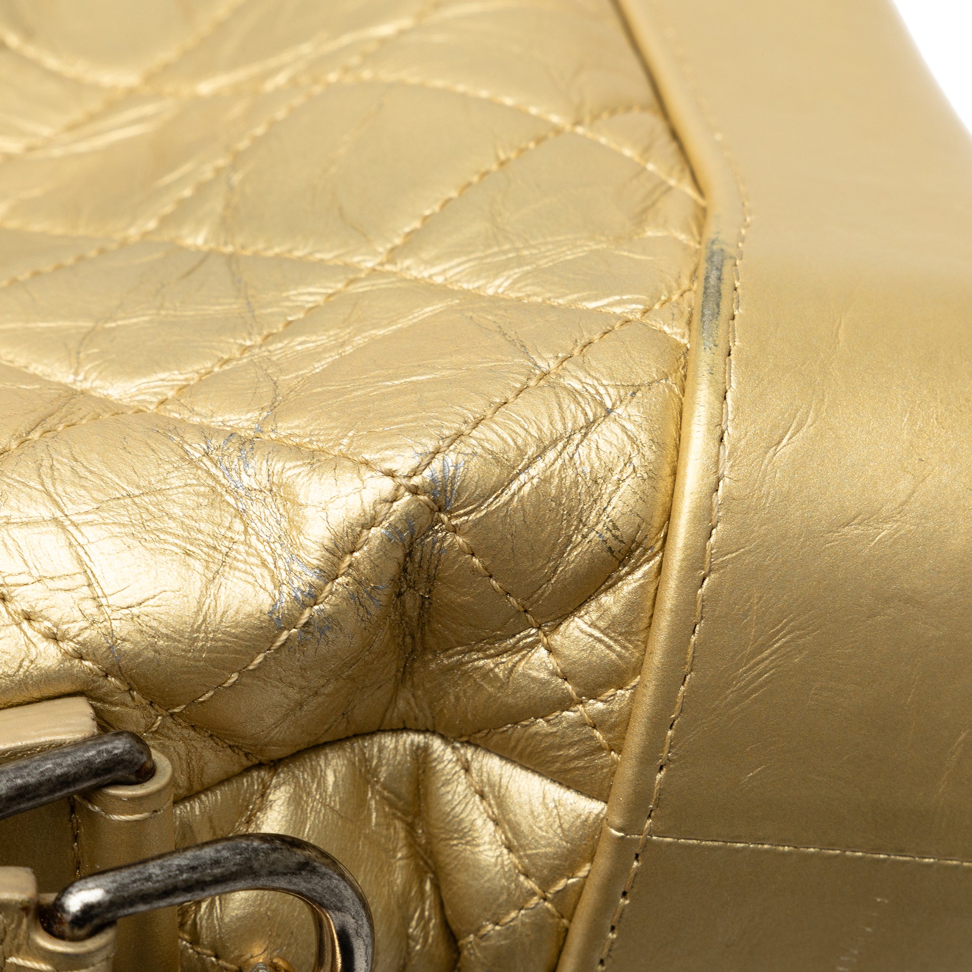 Chanel | Pre-Owned Small Metallic Lambskin Gabrielle Crossbody | Gold - Image 16