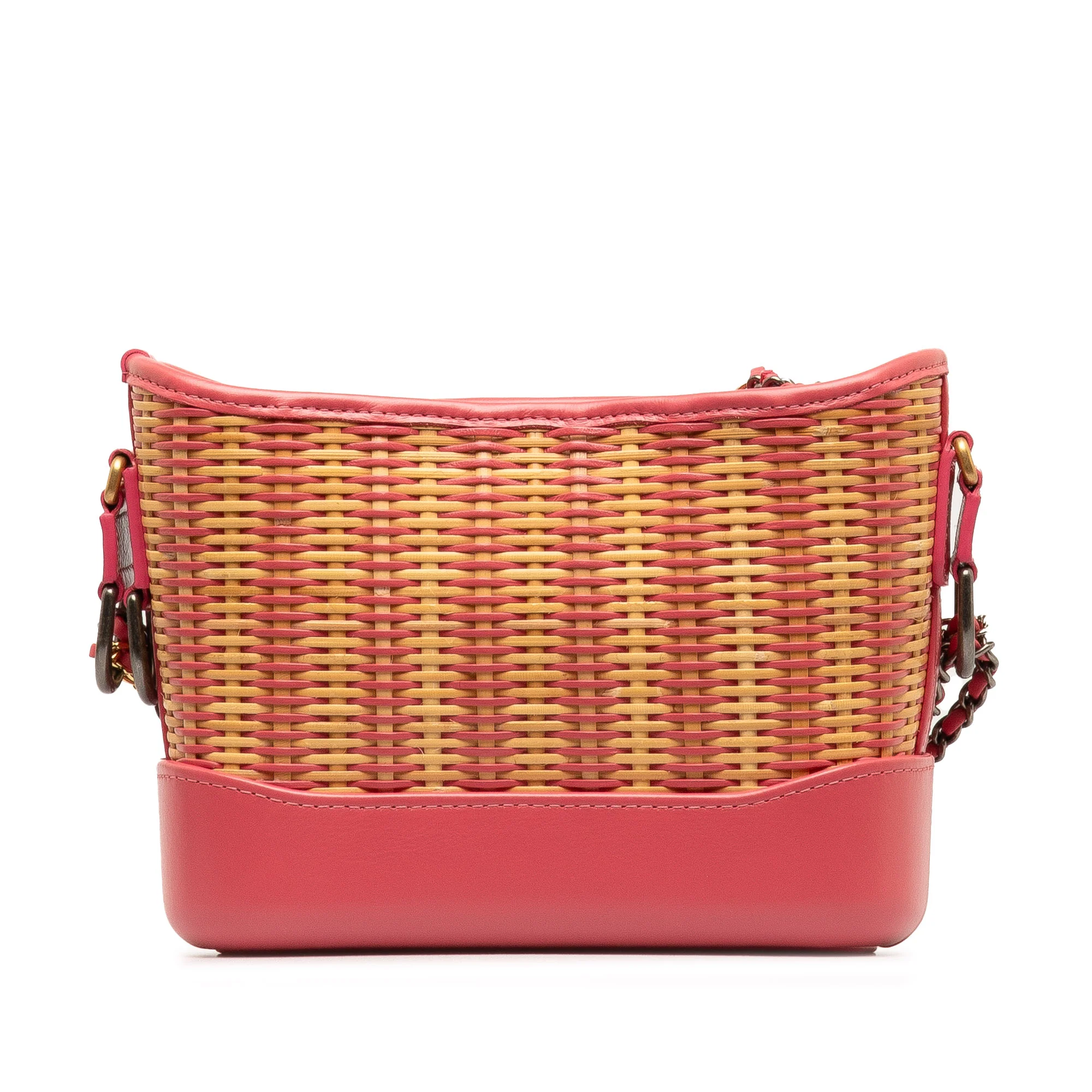 Chanel | Pre-Owned Small Rattan Gabrielle Crossbody | PinkPink - Image 3