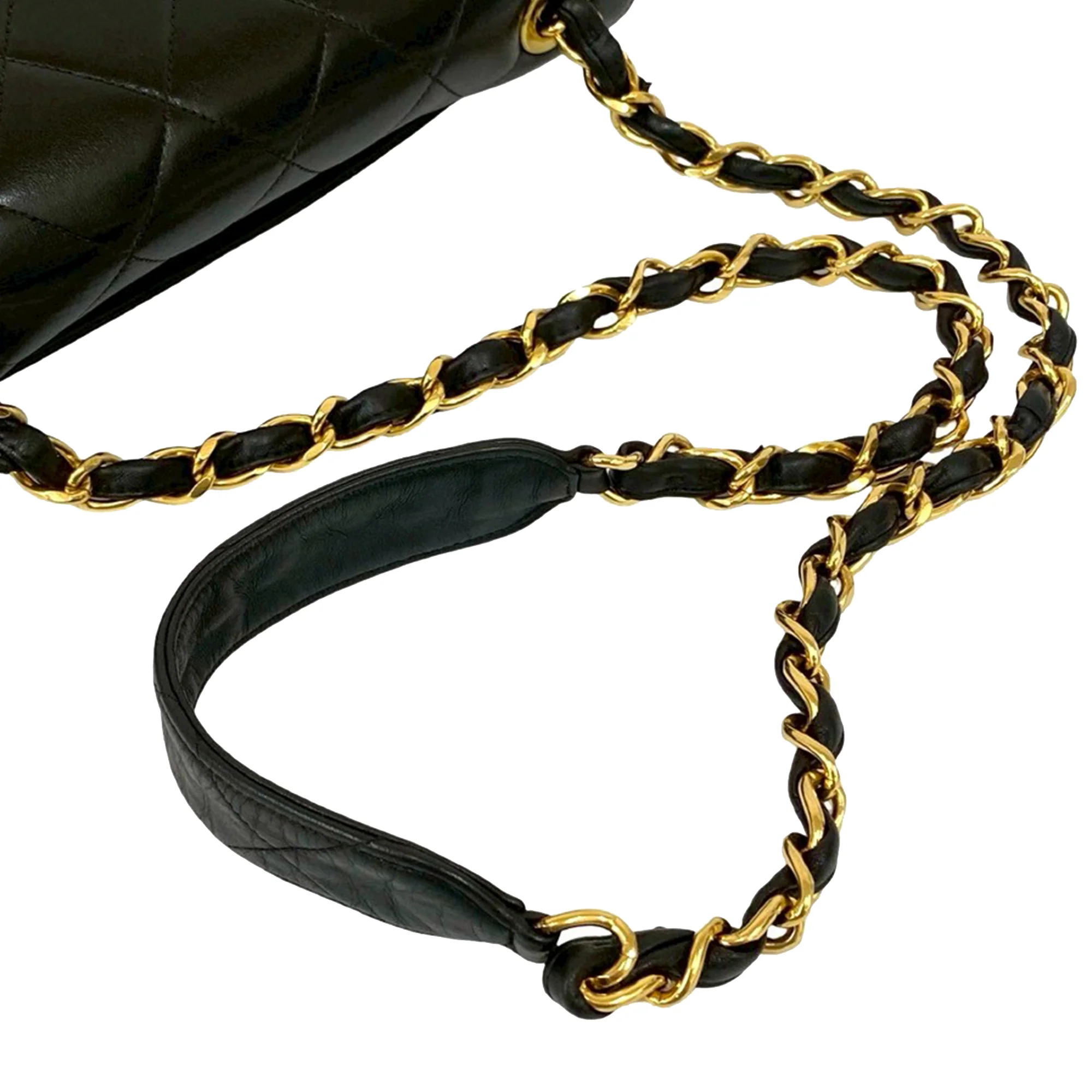 Chanel | Pre-Owned Square XL Quilted Lambskin Single Flap | Black - Image 9