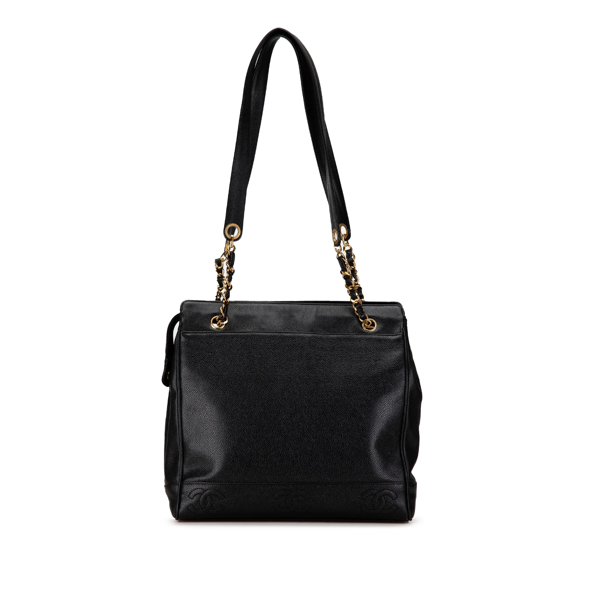 Chanel | Pre-Owned Triple CC Caviar Shoulder Bag | Black - Image 5