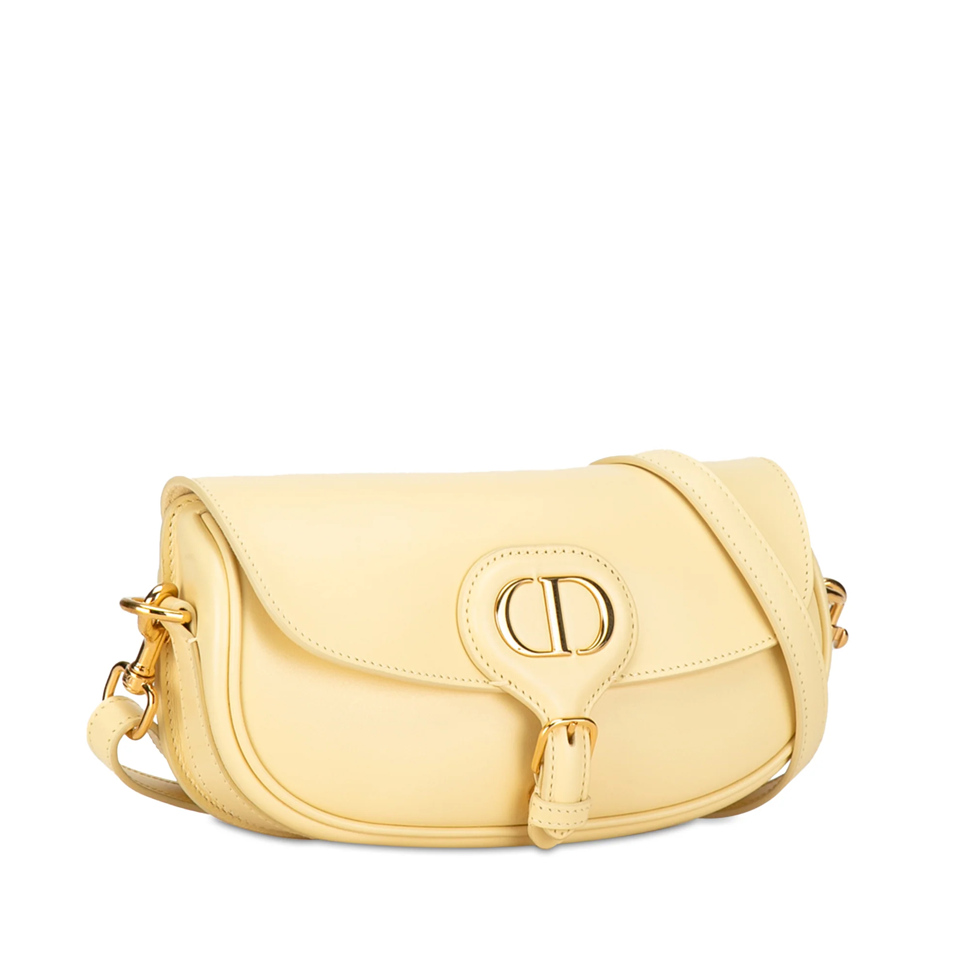 Dior | Pre-Owned Calfskin Bobby East West Crossbody | Yellow/Light Yellow - Image 2
