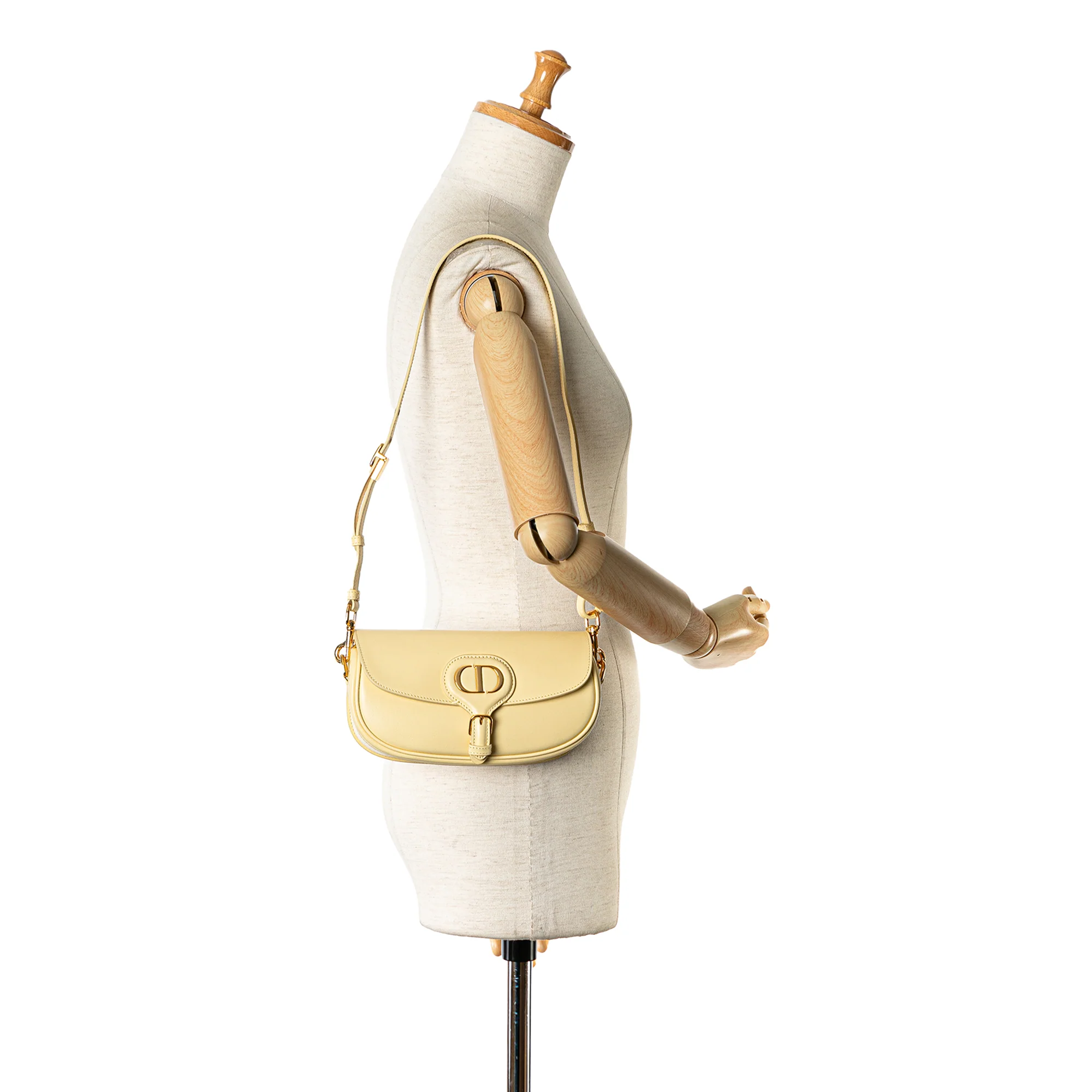Dior | Pre-Owned Calfskin Bobby East West Crossbody | Yellow/Light Yellow - Image 8