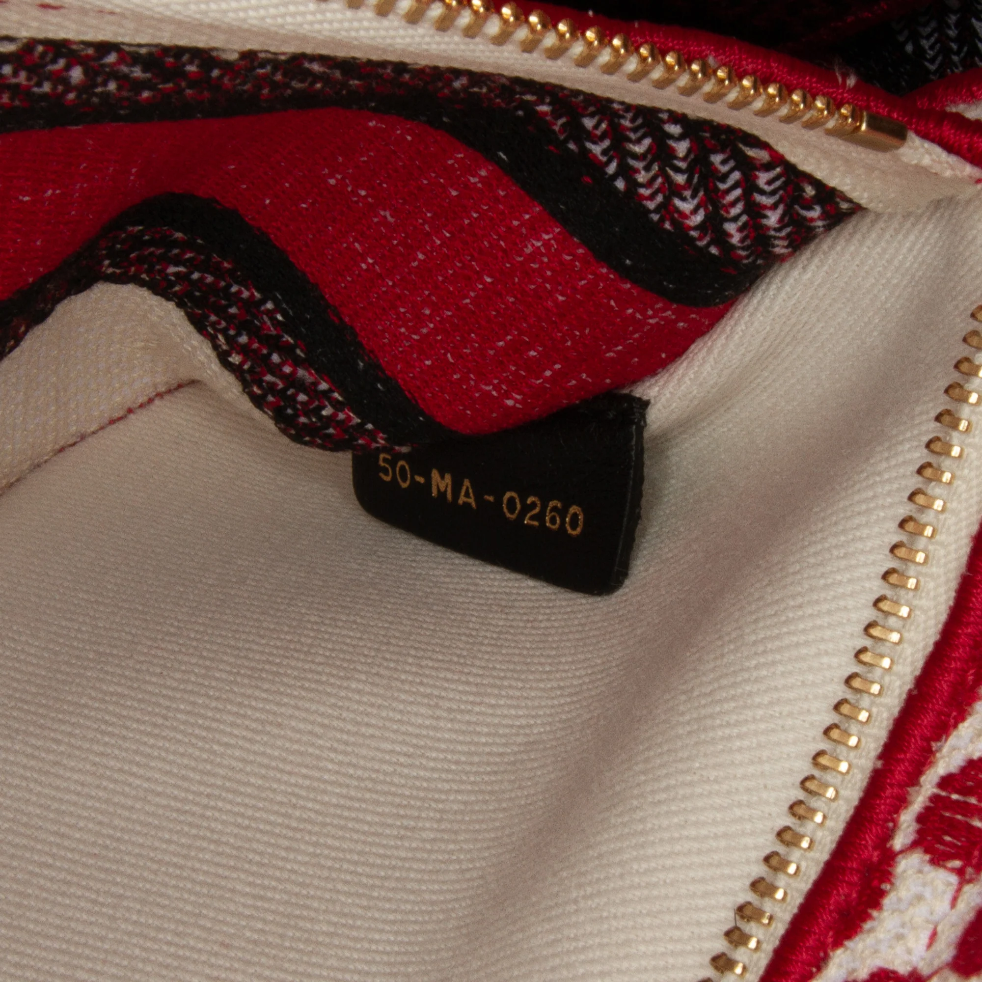Dior | Pre-Owned DiorAmour Medium Embroidered Canvas Dots Lady D Lite | Red - Image 14