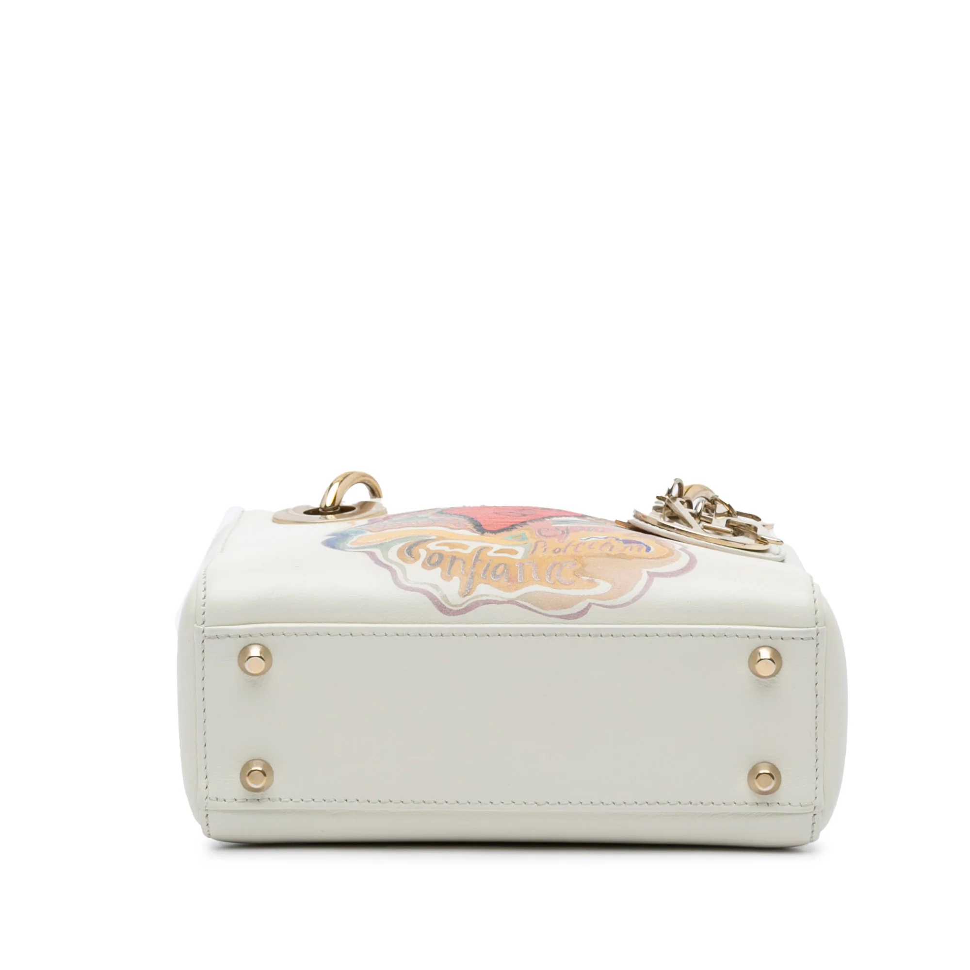 Dior | Pre-Owned DiorAmour Niki De Saint Phalle Mini Calfskin Lady Dior - I | White - Image 10