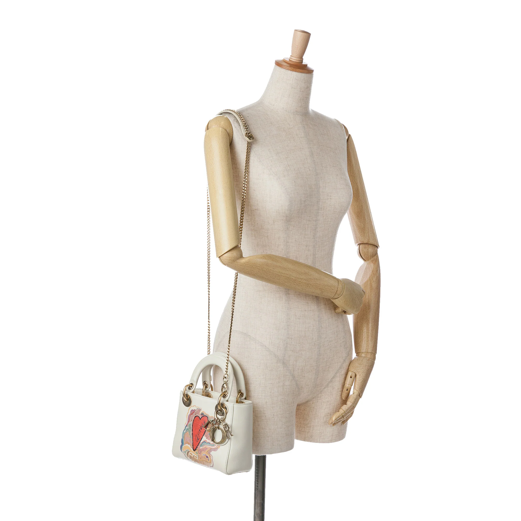 Dior | Pre-Owned DiorAmour Niki De Saint Phalle Mini Calfskin Lady Dior - I | White - Image 6