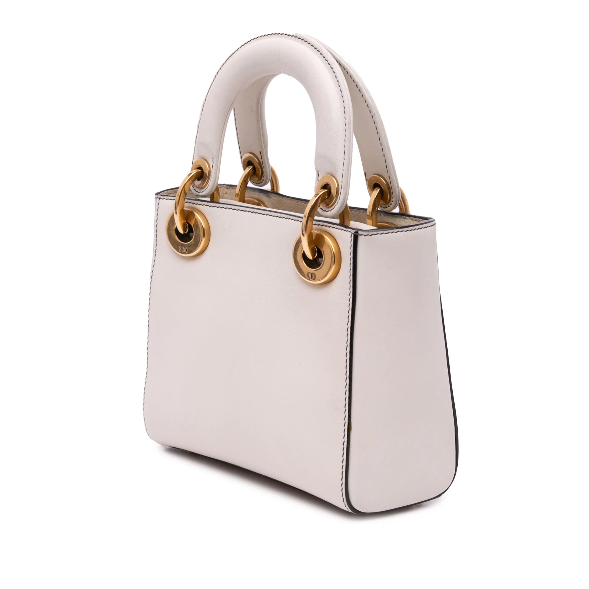 Dior | Pre-Owned DiorAmour Niki De Saint Phalle Mini Calfskin Love Lady Dior | White/Off White - Image 3