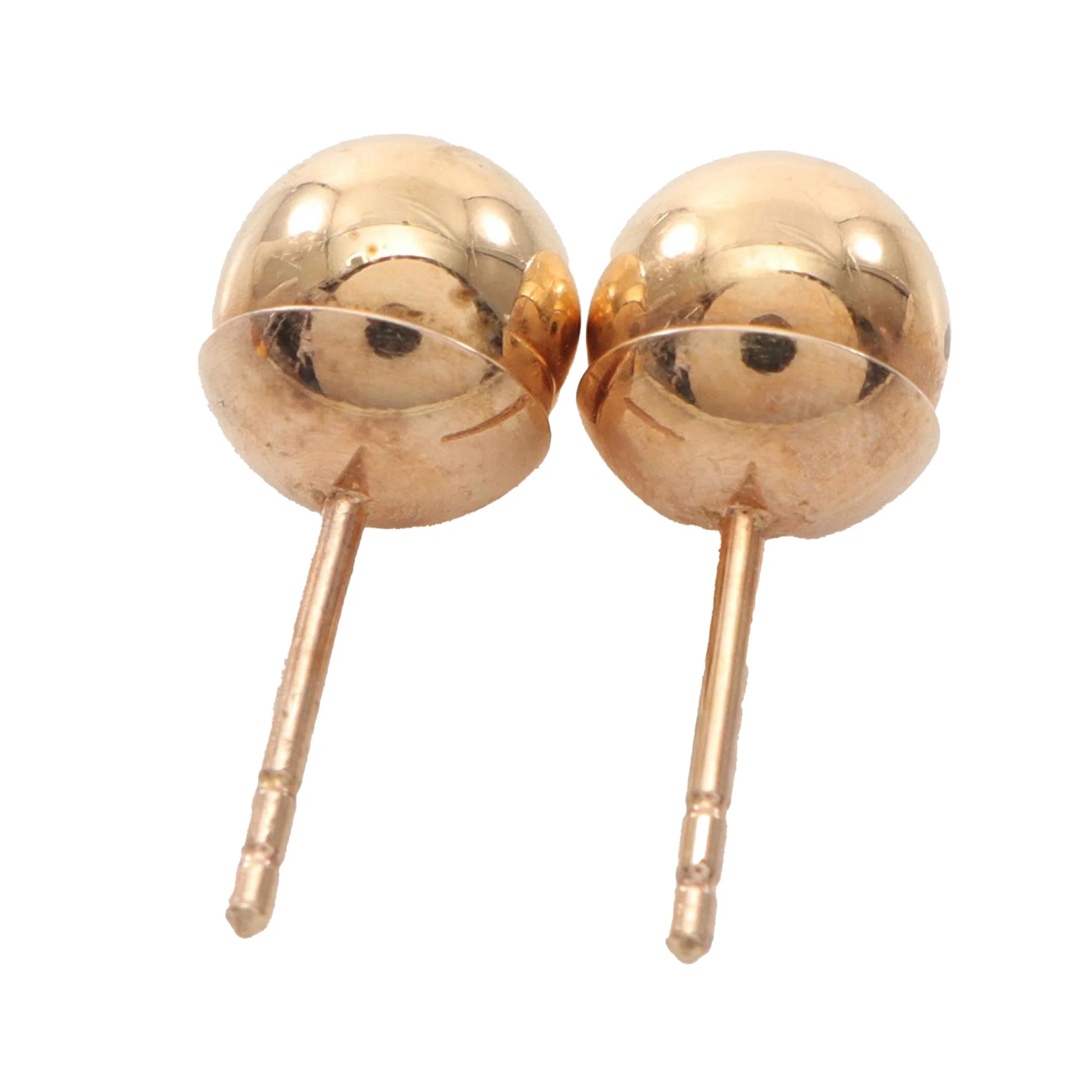 Dior | Pre-Owned Gold Plated Rhinestone Rose Push Back Earrings | Gold - Image 4