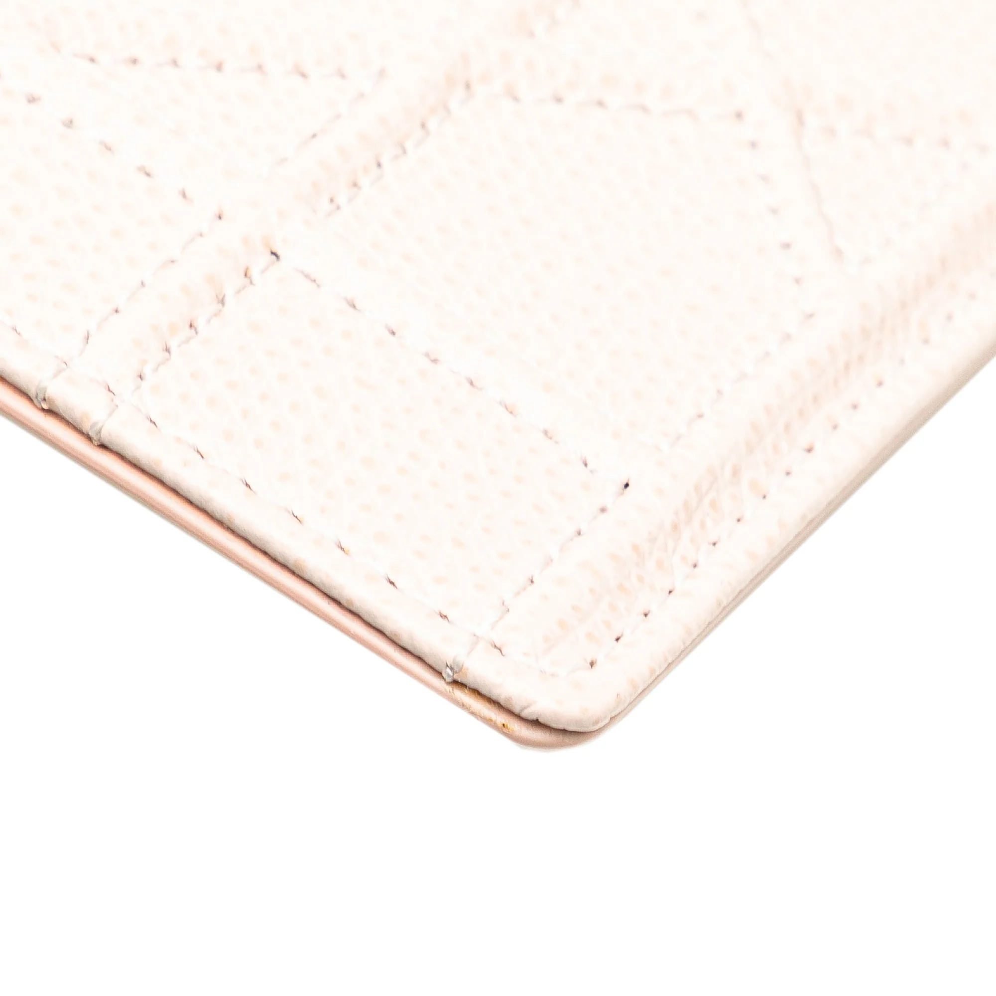 Dior | Pre-Owned Grained Calfskin Diorama Card Holder | Pink/Light Pink - Image 11