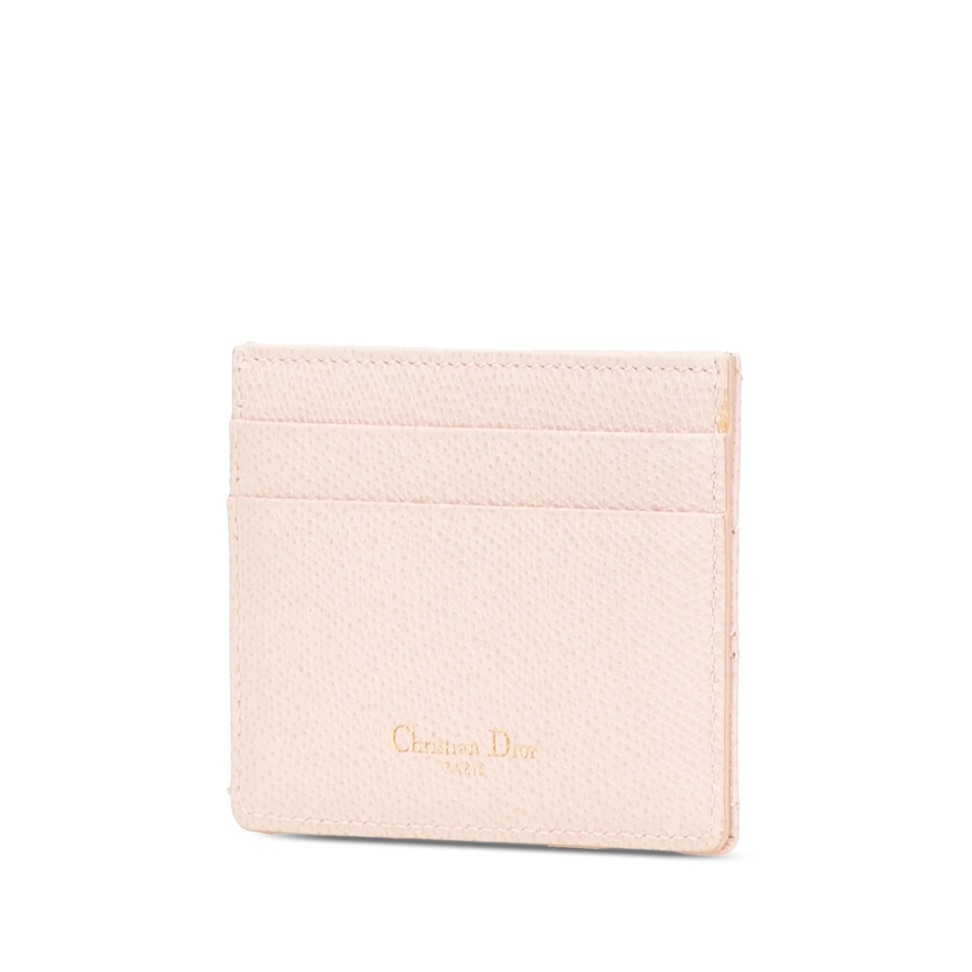 Dior | Pre-Owned Grained Calfskin Diorama Card Holder | Pink/Light Pink - Image 5