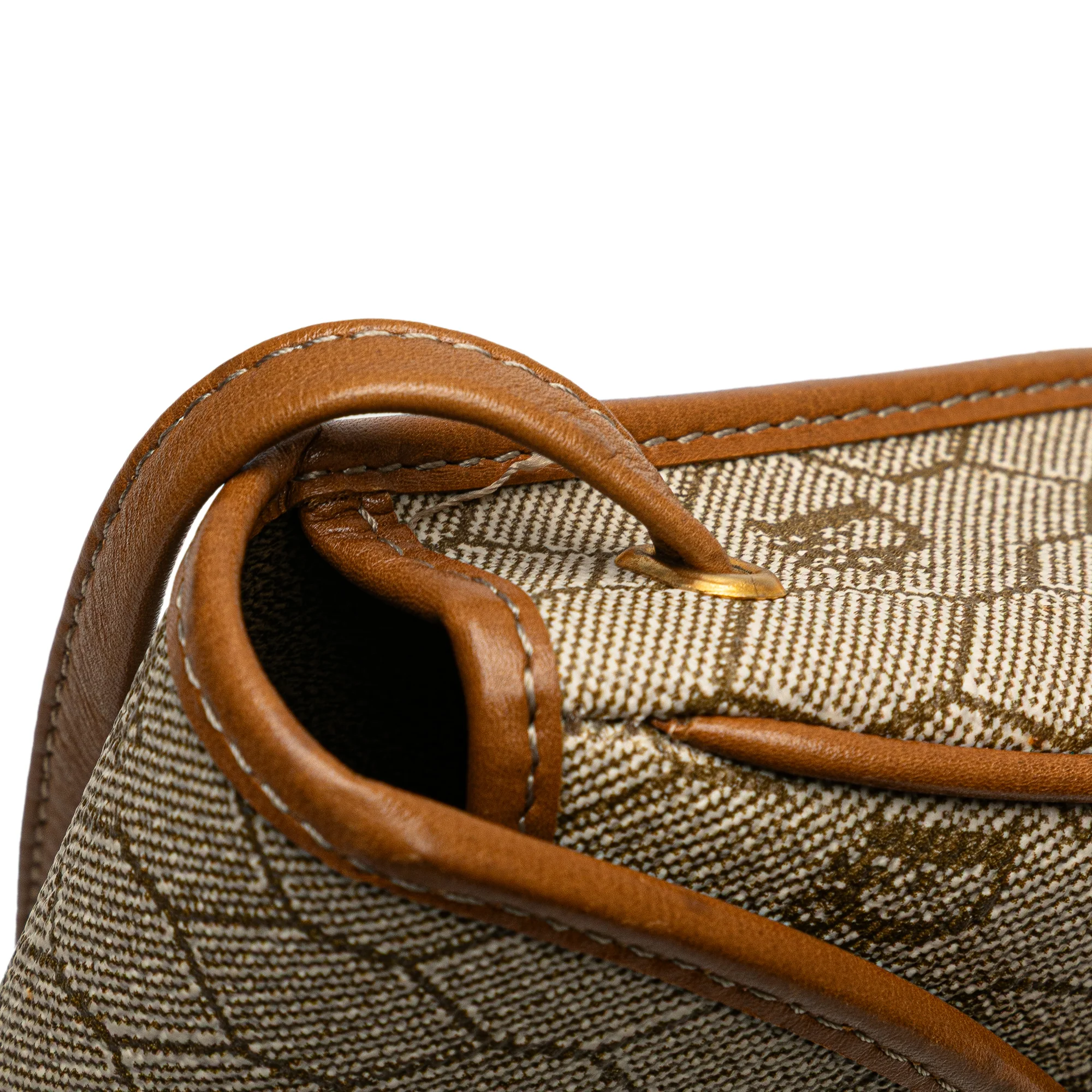 Dior | Pre-Owned Honeycomb Coated Canvas Crossbody | Beige - Image 10
