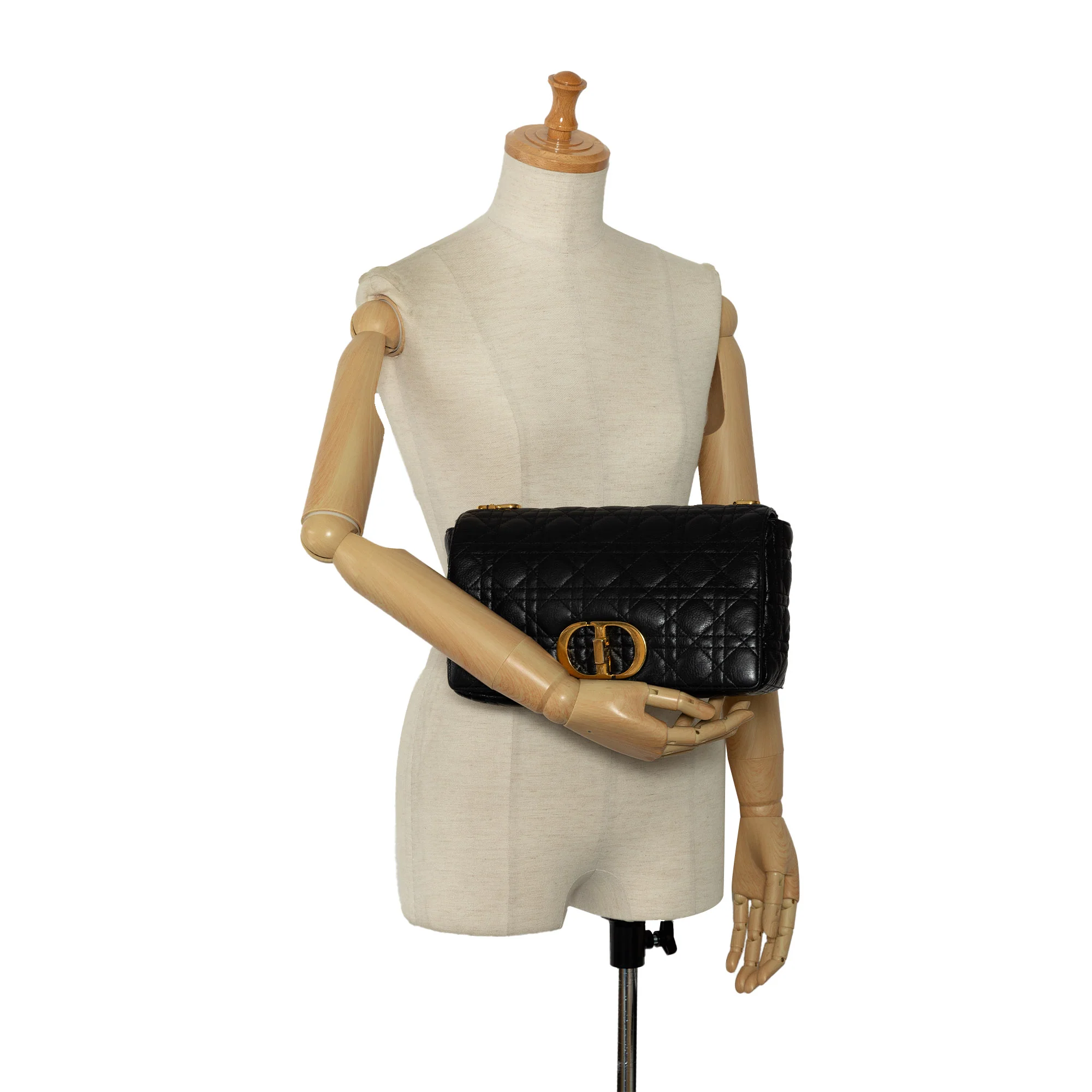 Dior | Pre-Owned Large Cannage Caro | Black - Image 7