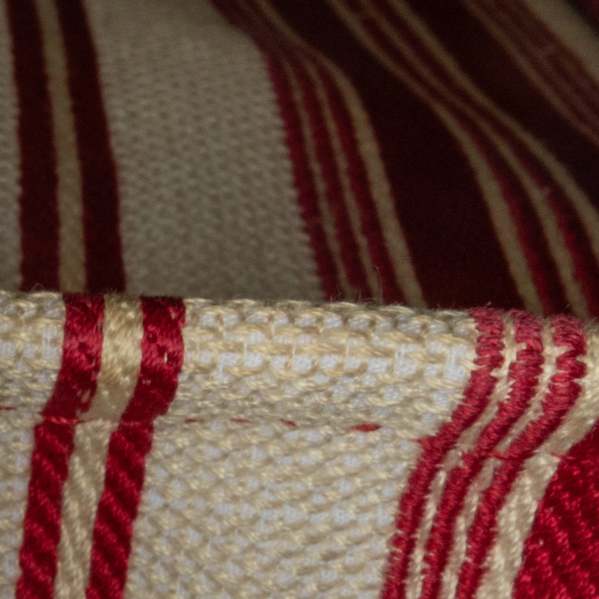 Dior | Pre-Owned Large Striped Book Tote | Red - Image 8