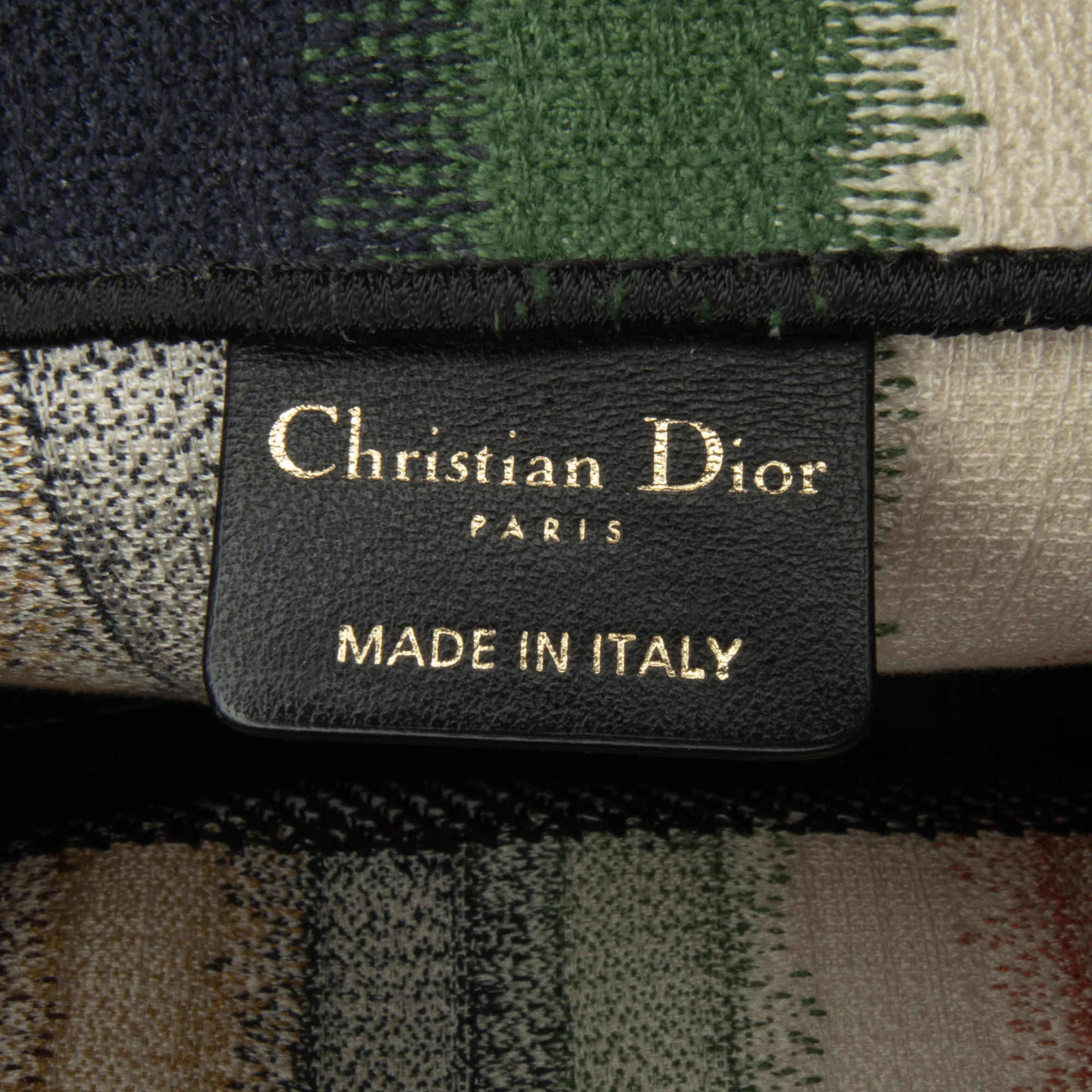 Dior | Pre-Owned Large Striped Book Tote | Yellow - Image 9