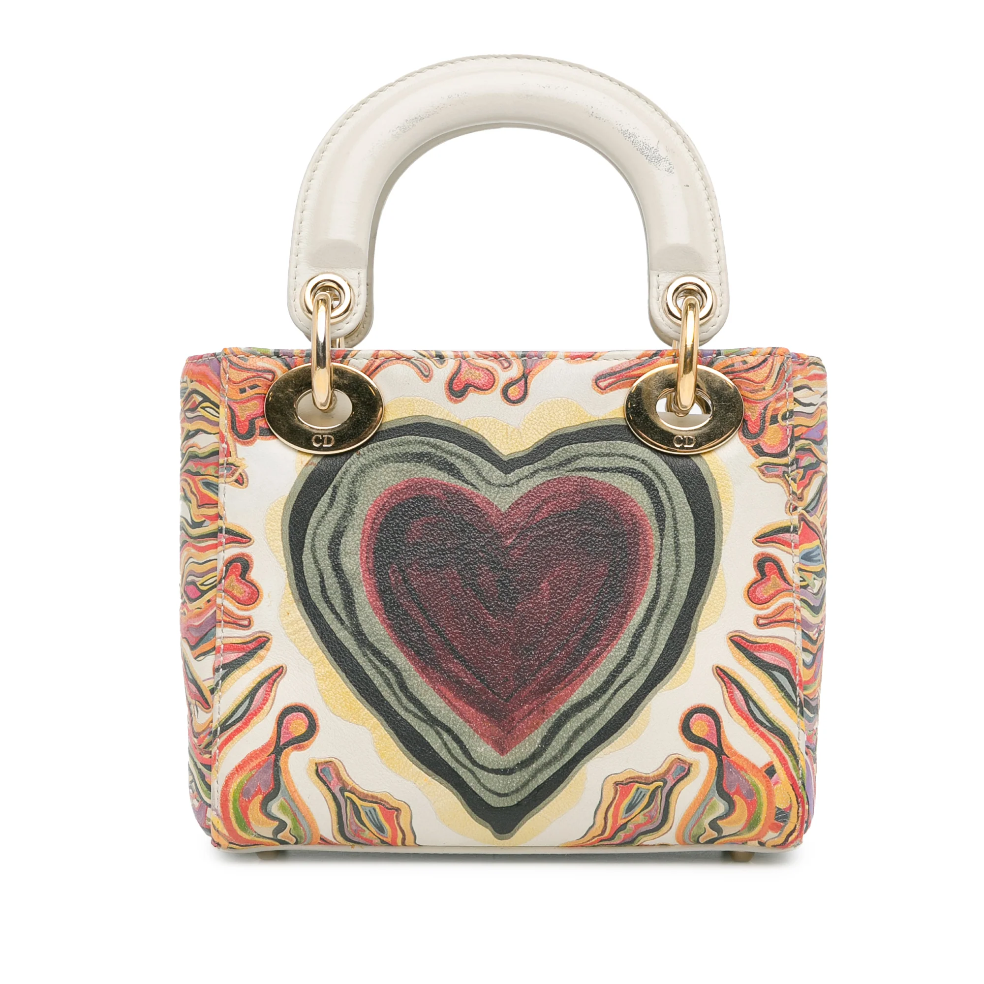 Dior | Pre-Owned Limited Edition Mini Calfskin Lady DiorAmour Lady Dior | White - Image 5