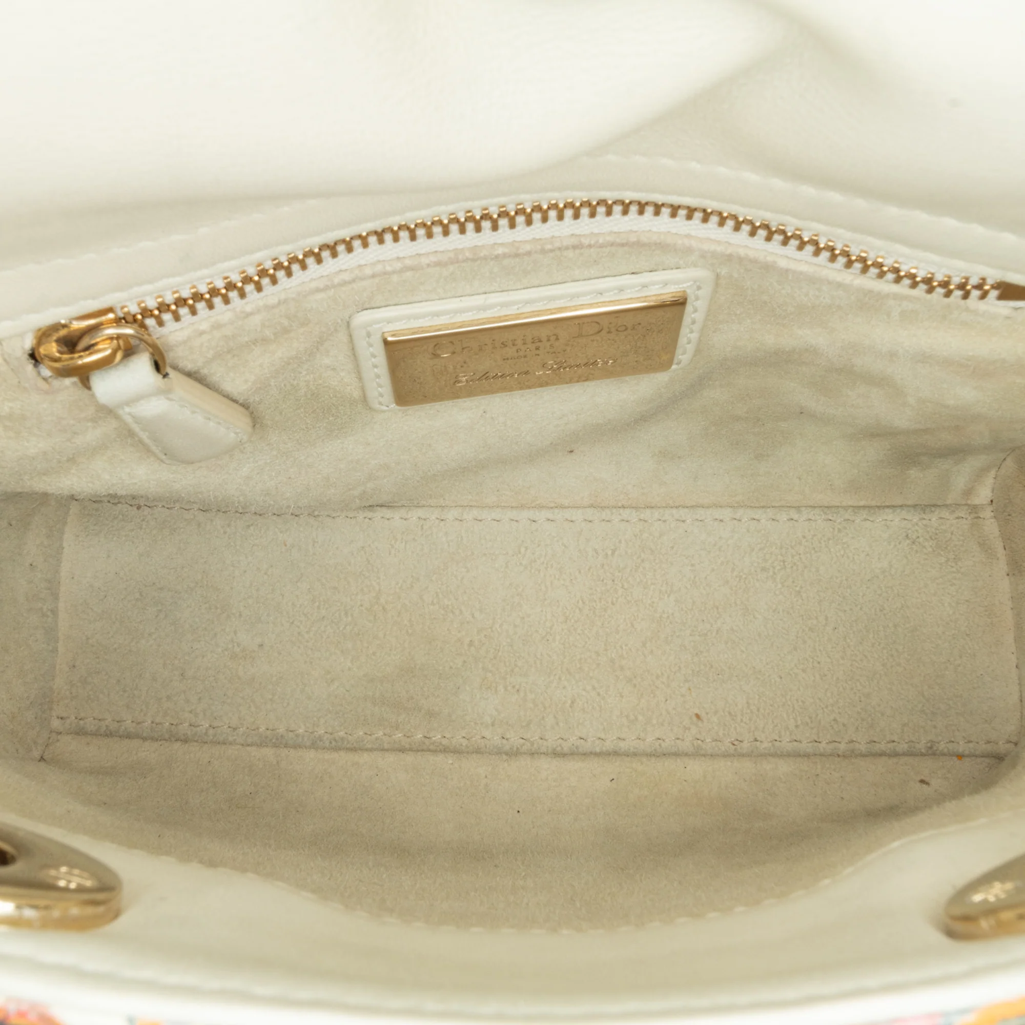Dior | Pre-Owned Limited Edition Mini Calfskin Lady DiorAmour Lady Dior | White - Image 7