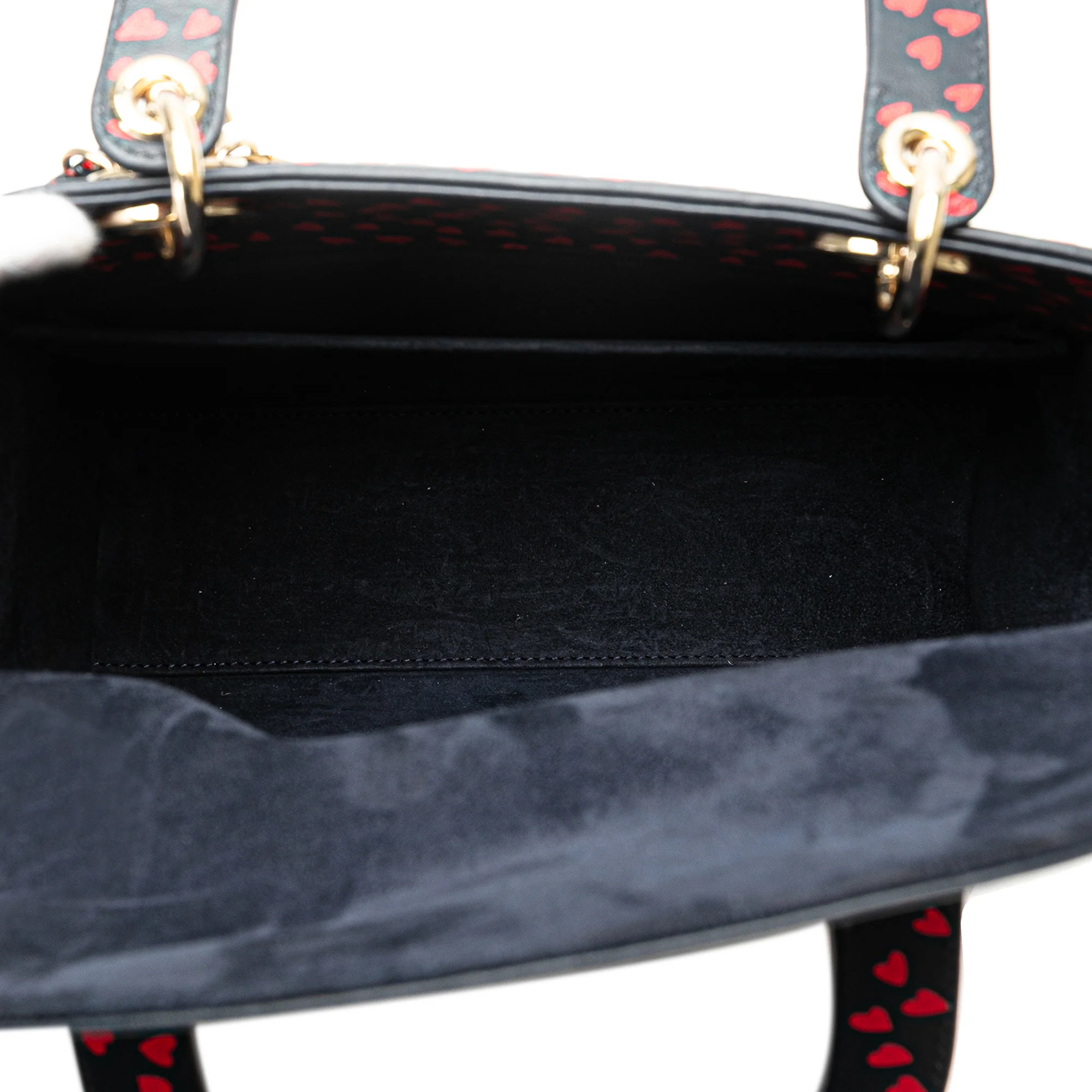 Dior | Pre-Owned Medium Calfskin I Love Paris Lady Dior | Blue/Navy - Image 5