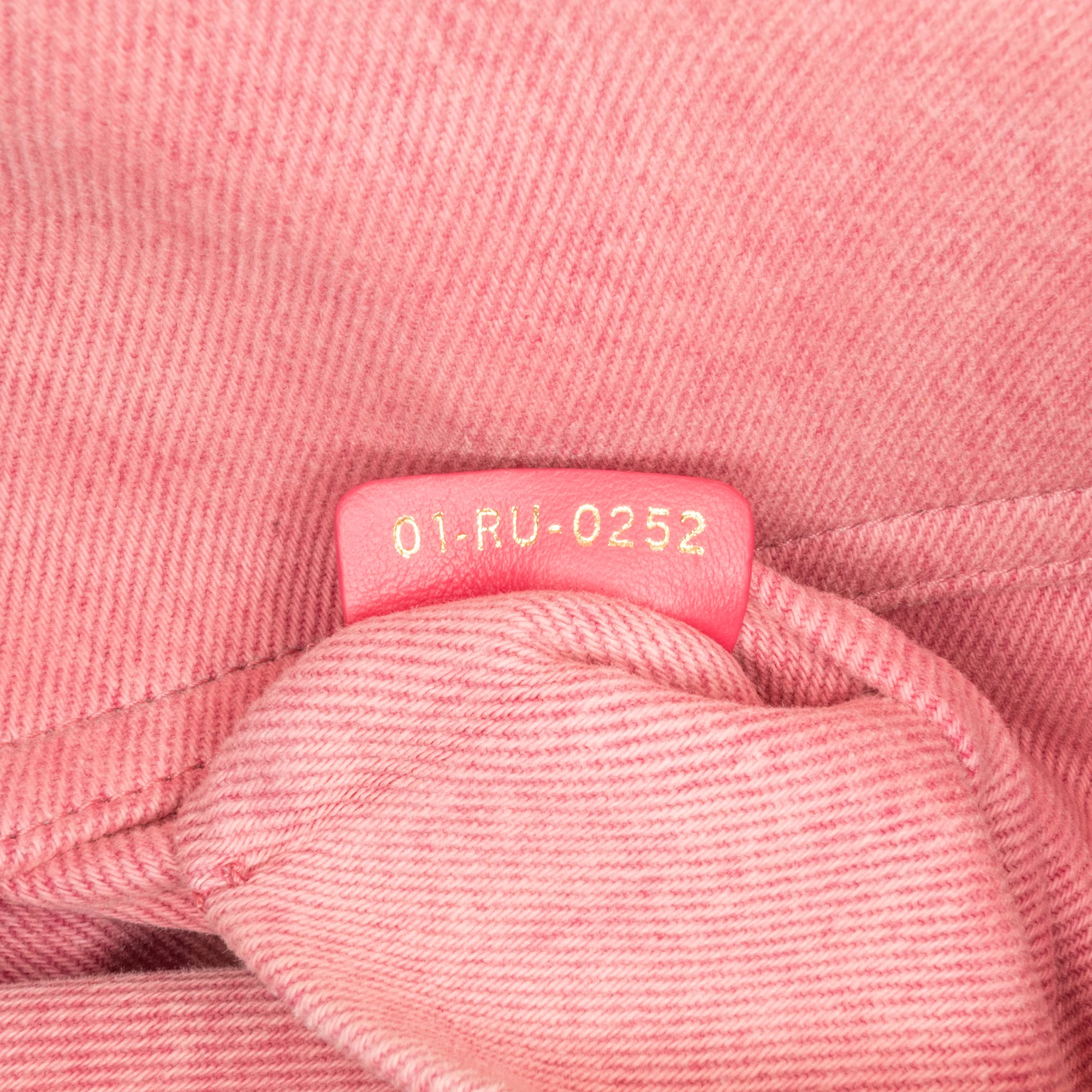 Dior | Pre-Owned Medium Denim Macrocannage Lady D Joy - II | Pink - Image 6