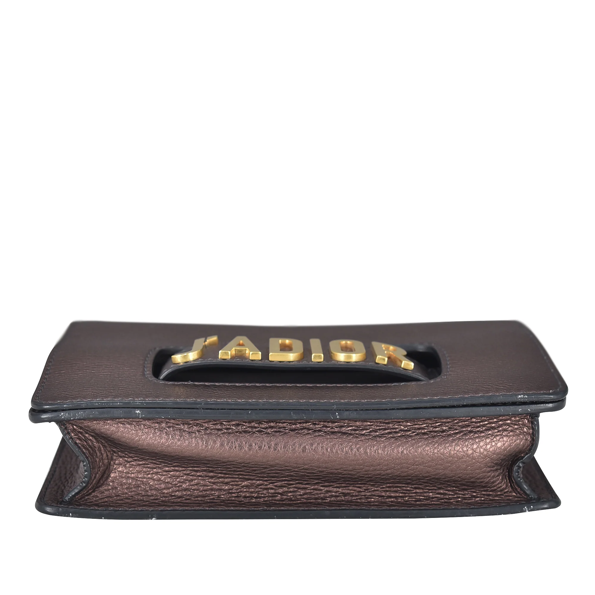 Dior | Pre-Owned Medium J'Adior Chain Flap | Brown/Bronze - Image 7