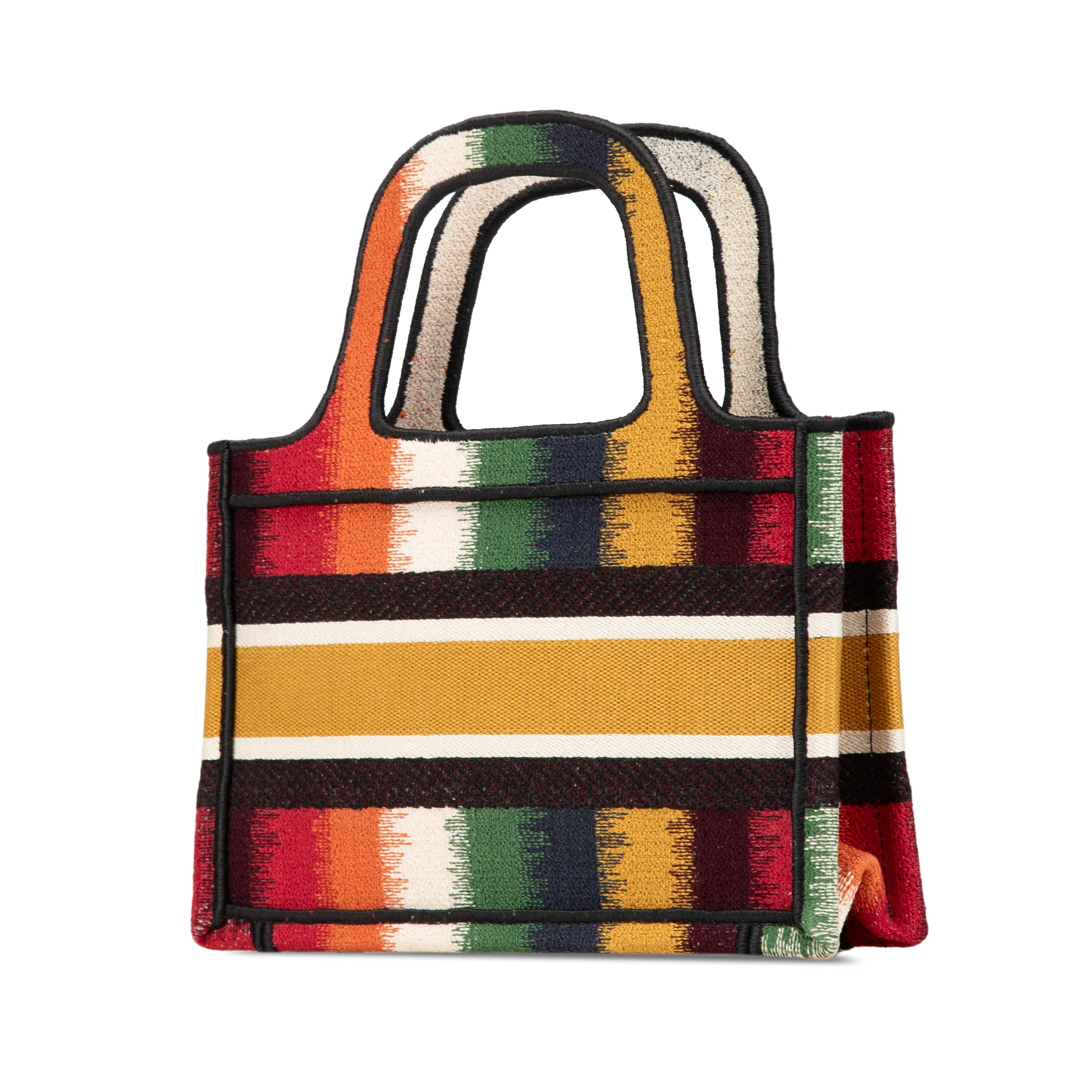 Dior | Pre-Owned Mini D Stripes Book Tote | Yellow - Image 2