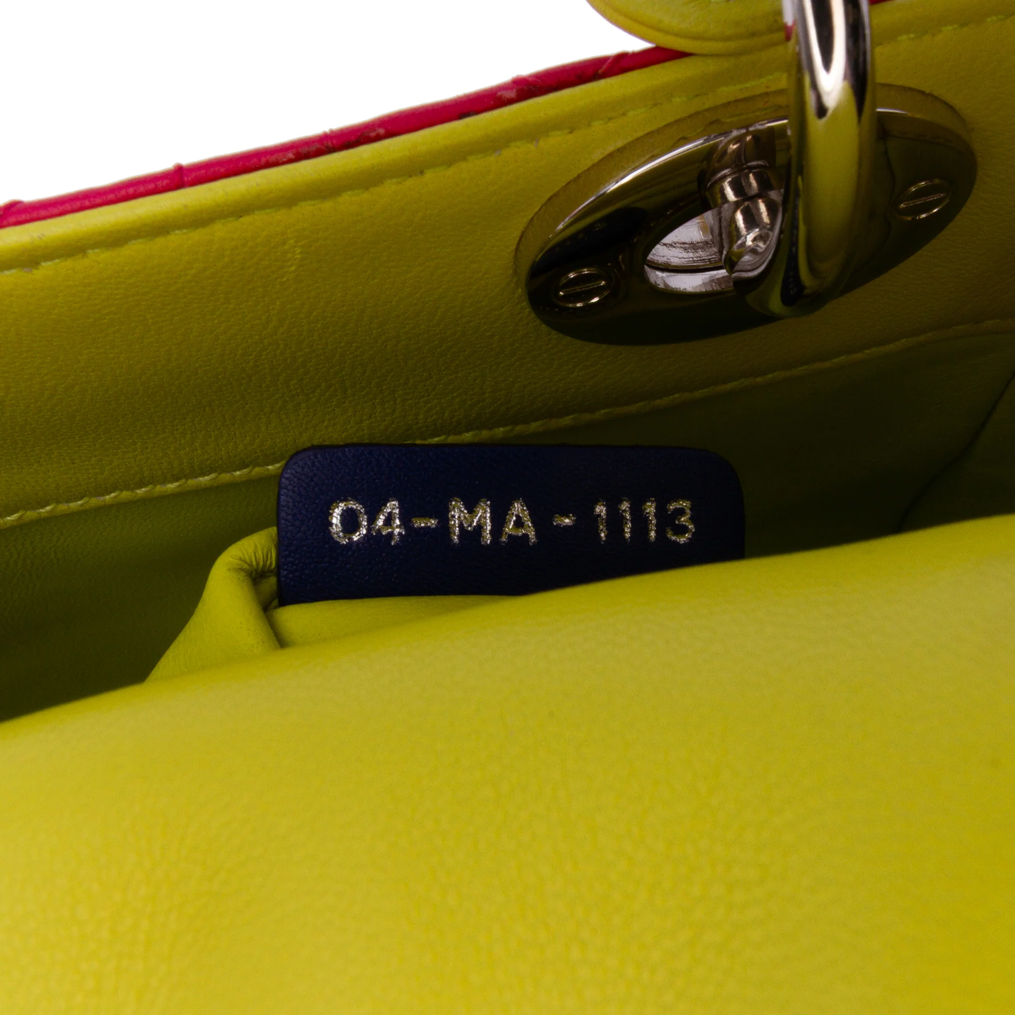 Dior | Pre-Owned Mini Tricolor Lambskin Cannage Lady Dior | Pink - Image 5