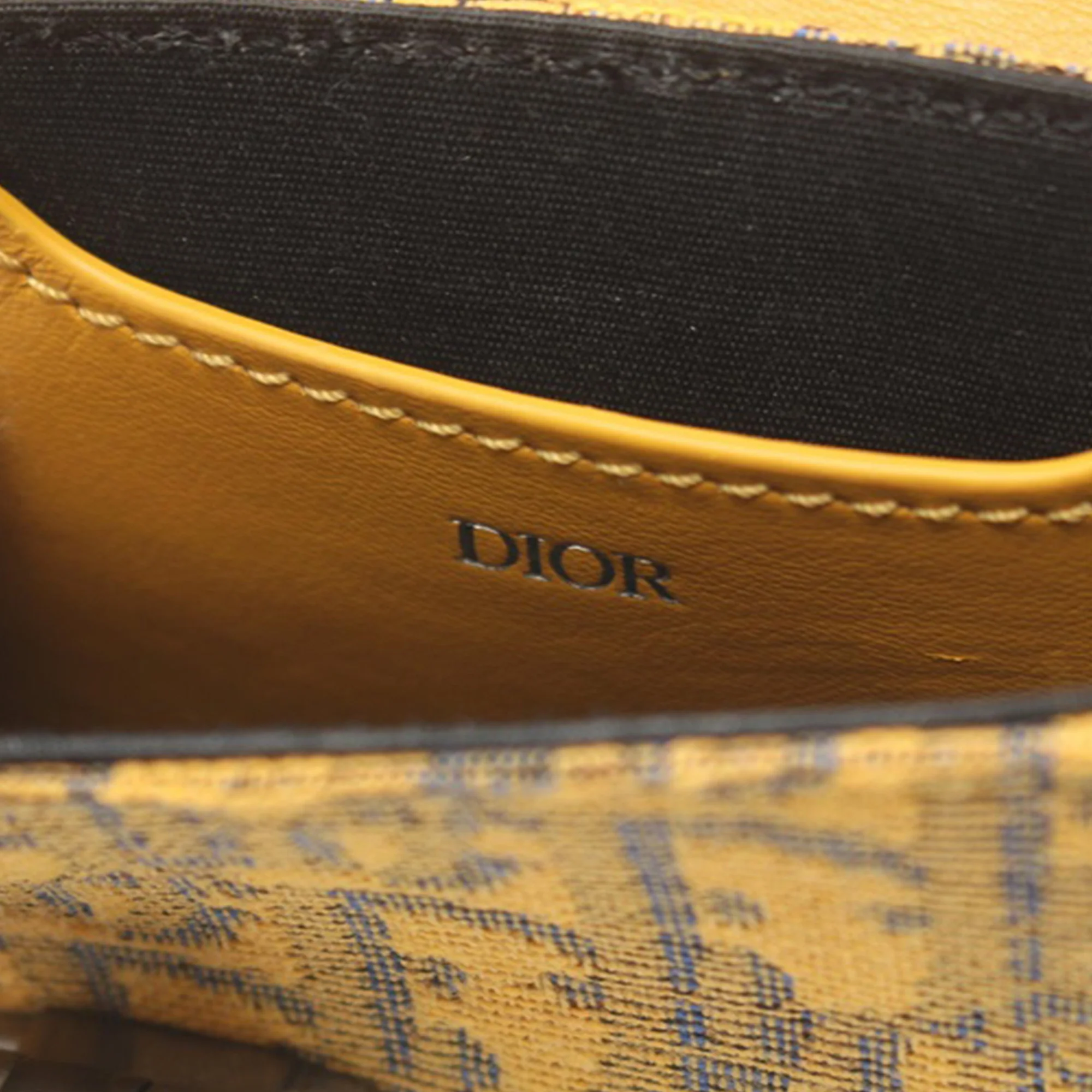 Dior | Pre-Owned Nano Oblique Lock Pouch Crossbody | Yellow - Image 4