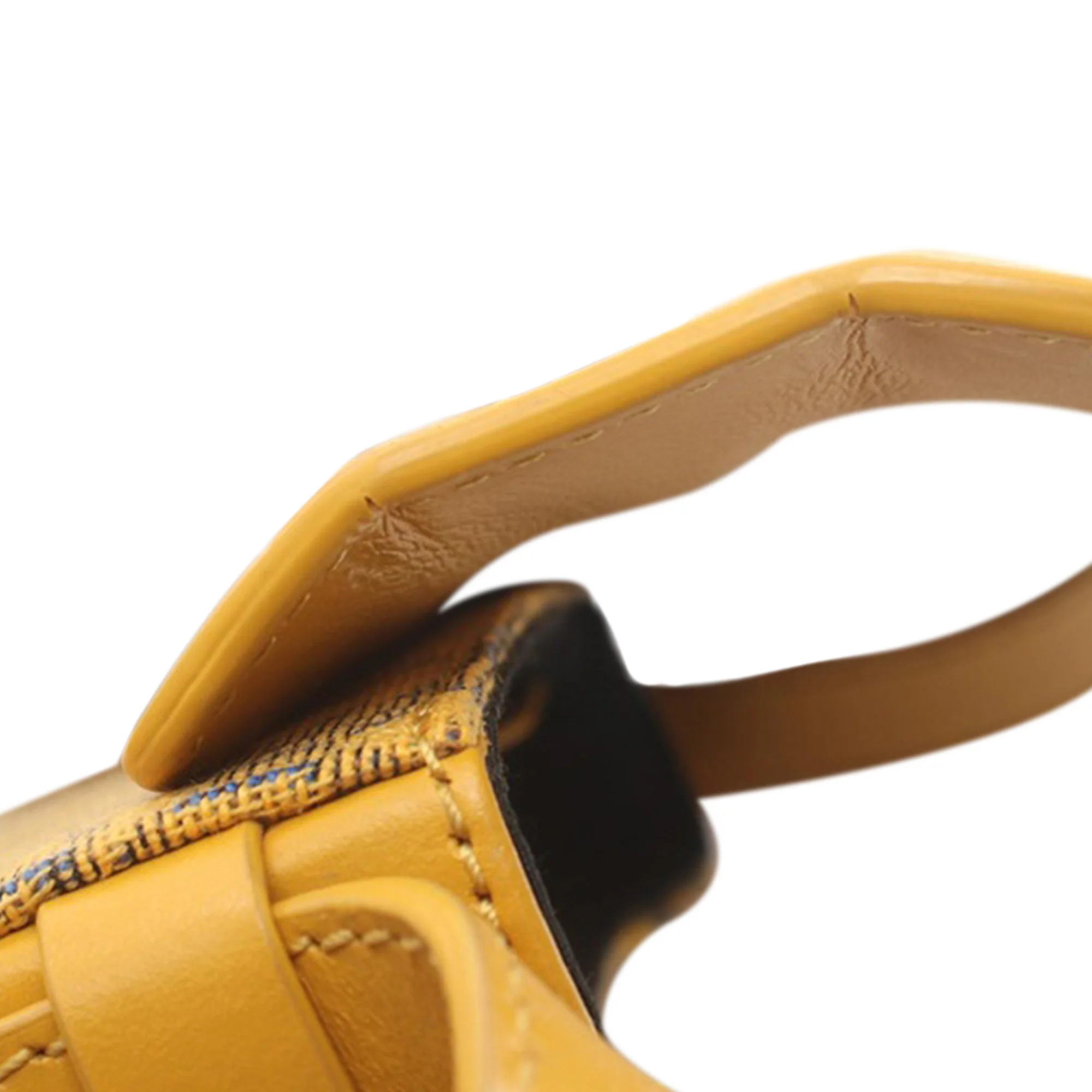 Dior | Pre-Owned Nano Oblique Lock Pouch Crossbody | Yellow - Image 6