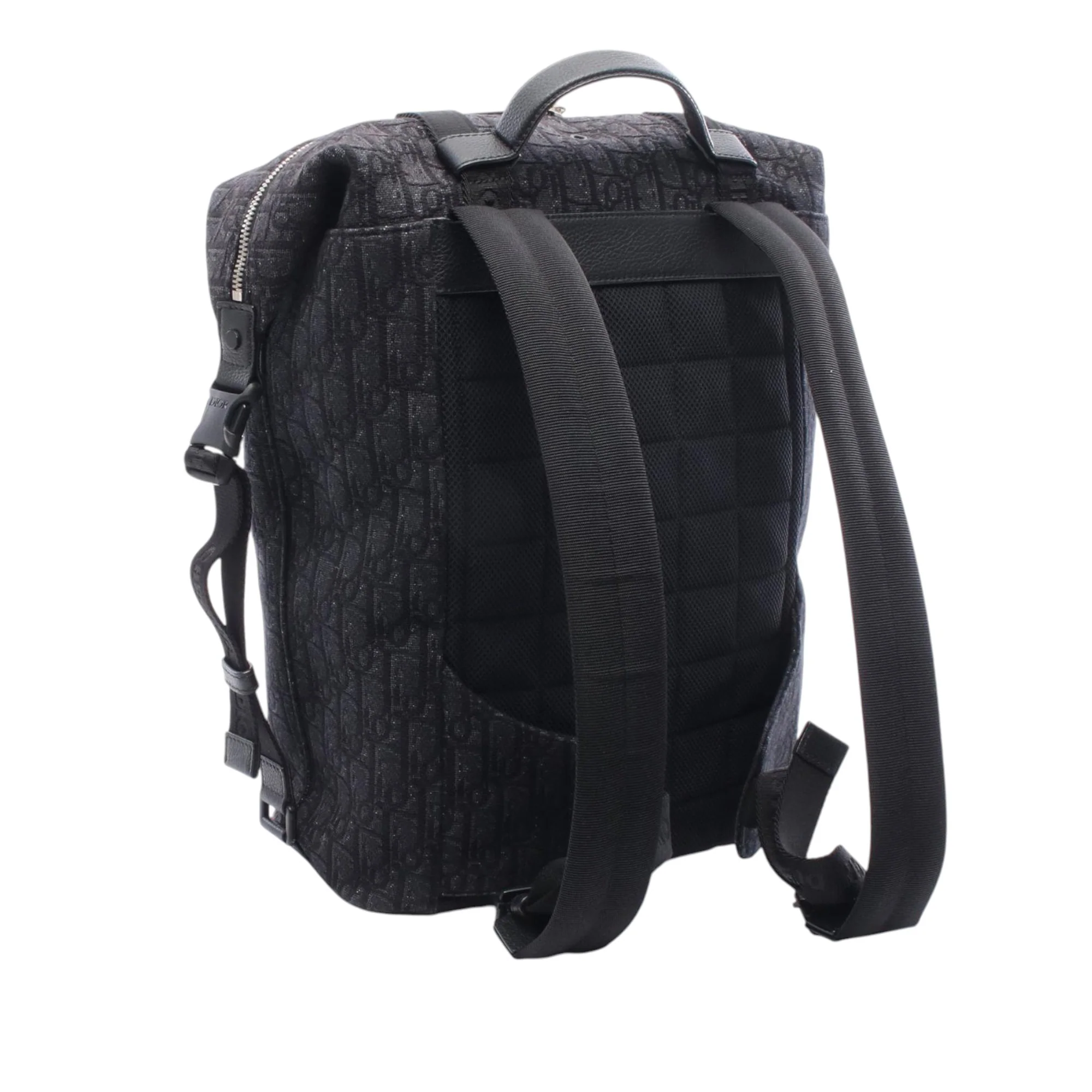 Dior | Pre-Owned Oblique Canvas Safari Backpack | Black - Image 2