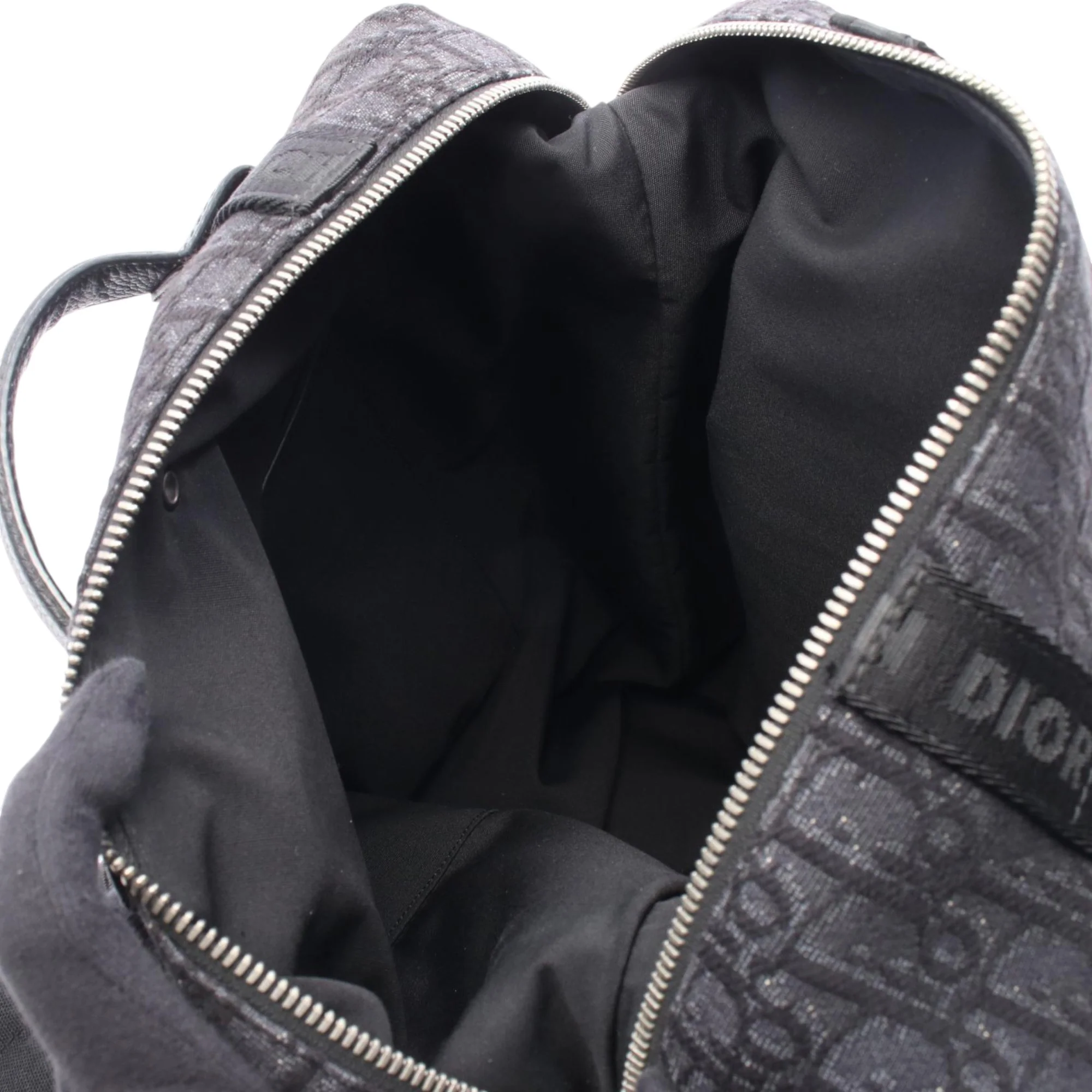 Dior | Pre-Owned Oblique Canvas Safari Backpack | Black - Image 3