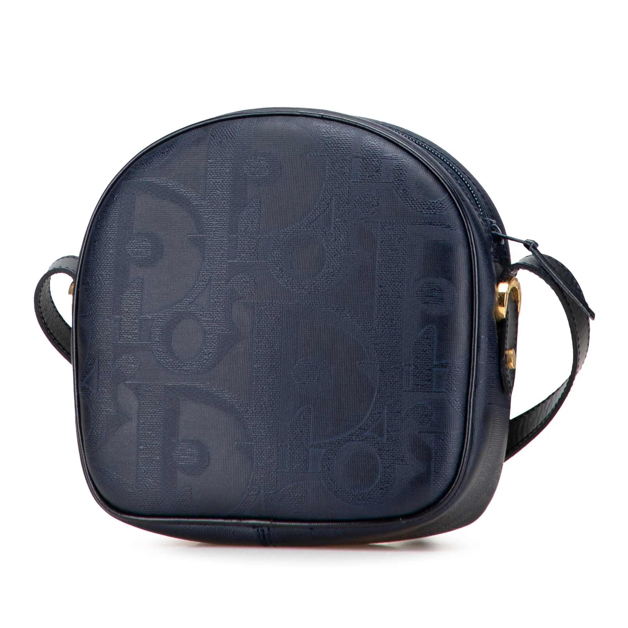 Dior | Pre-Owned Oblique Trotter Coated Canvas Crossbody | Blue/Navy - Image 3