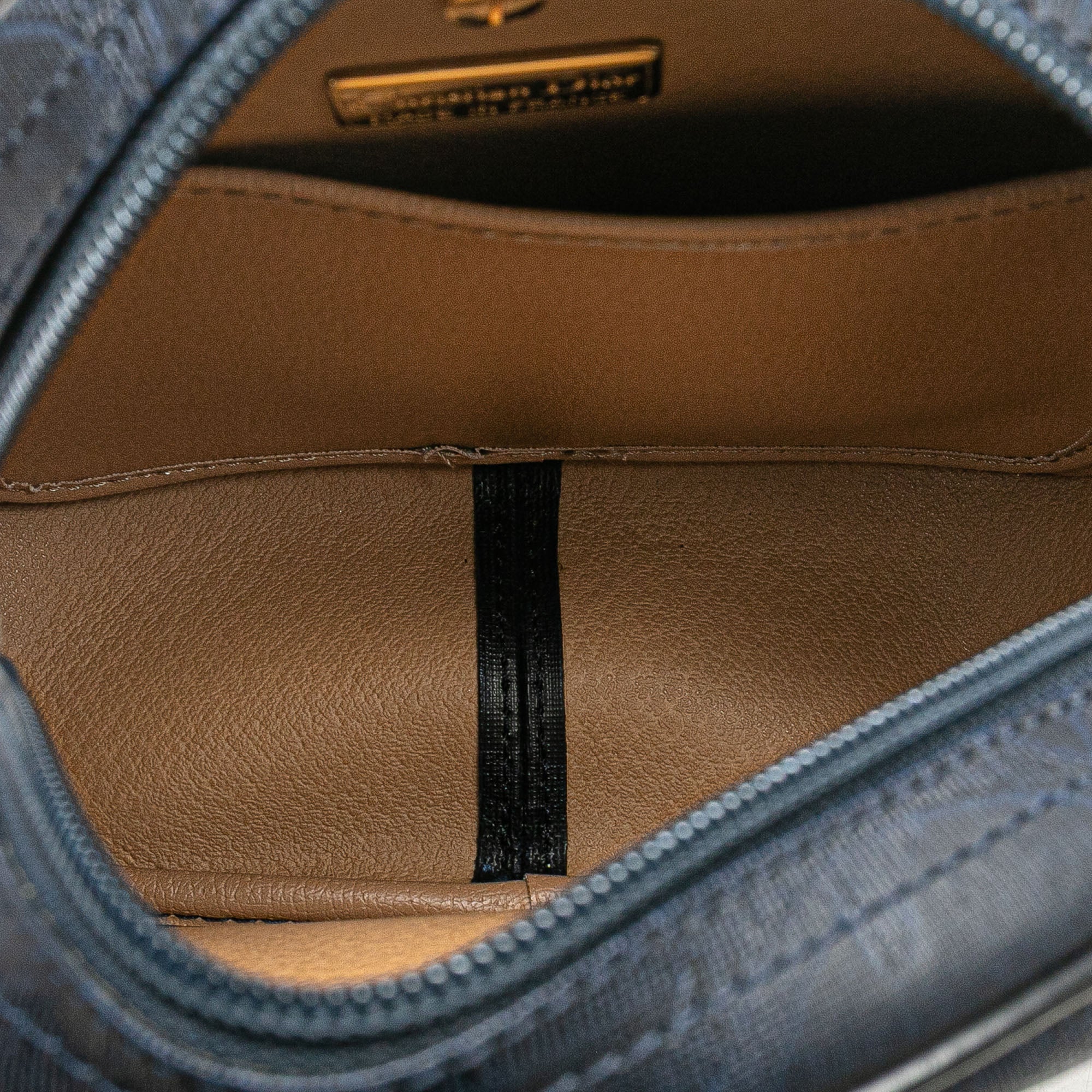 Dior | Pre-Owned Oblique Trotter Coated Canvas Crossbody | Blue/Navy - Image 5