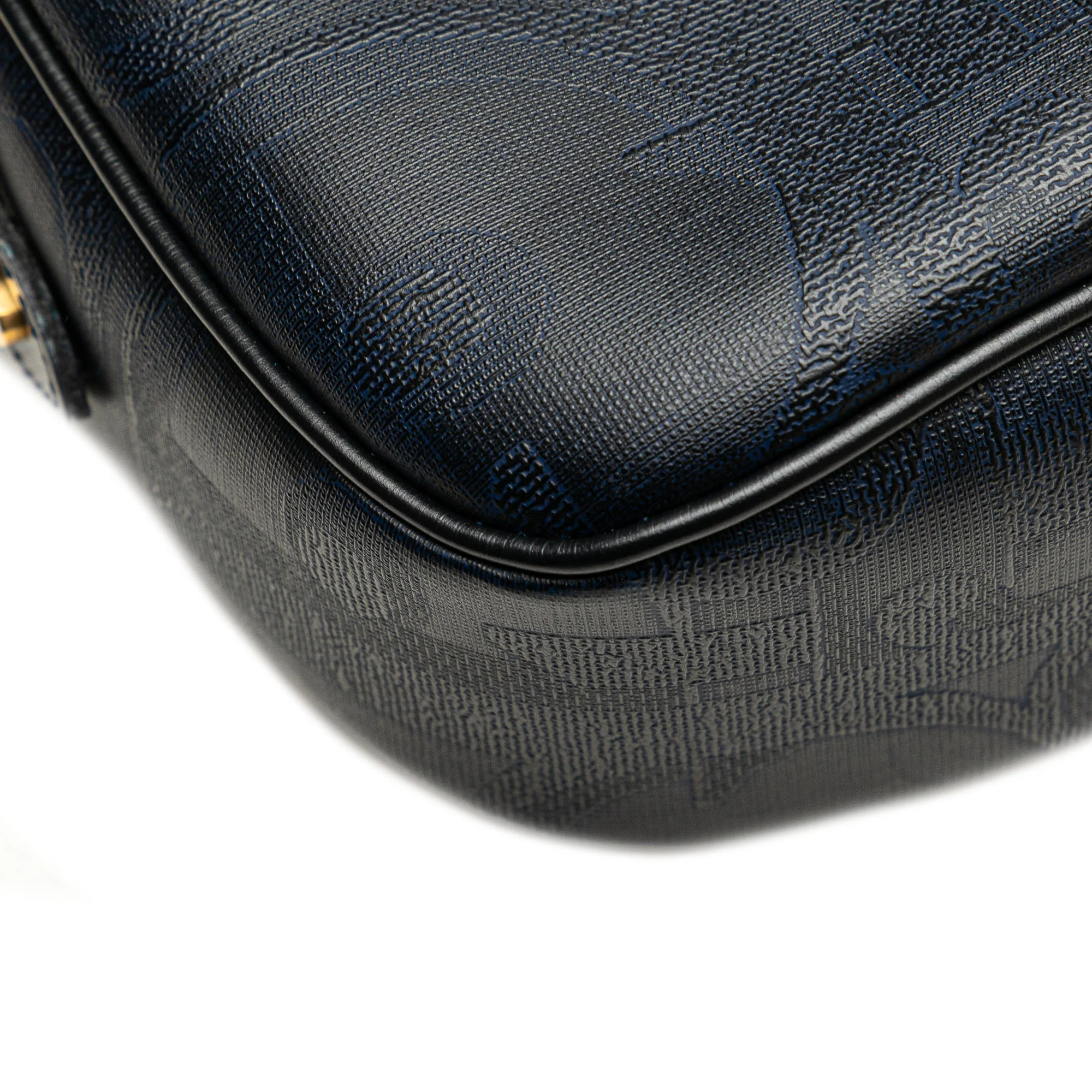 Dior | Pre-Owned Oblique Trotter Coated Canvas Crossbody | Blue/Navy - Image 9