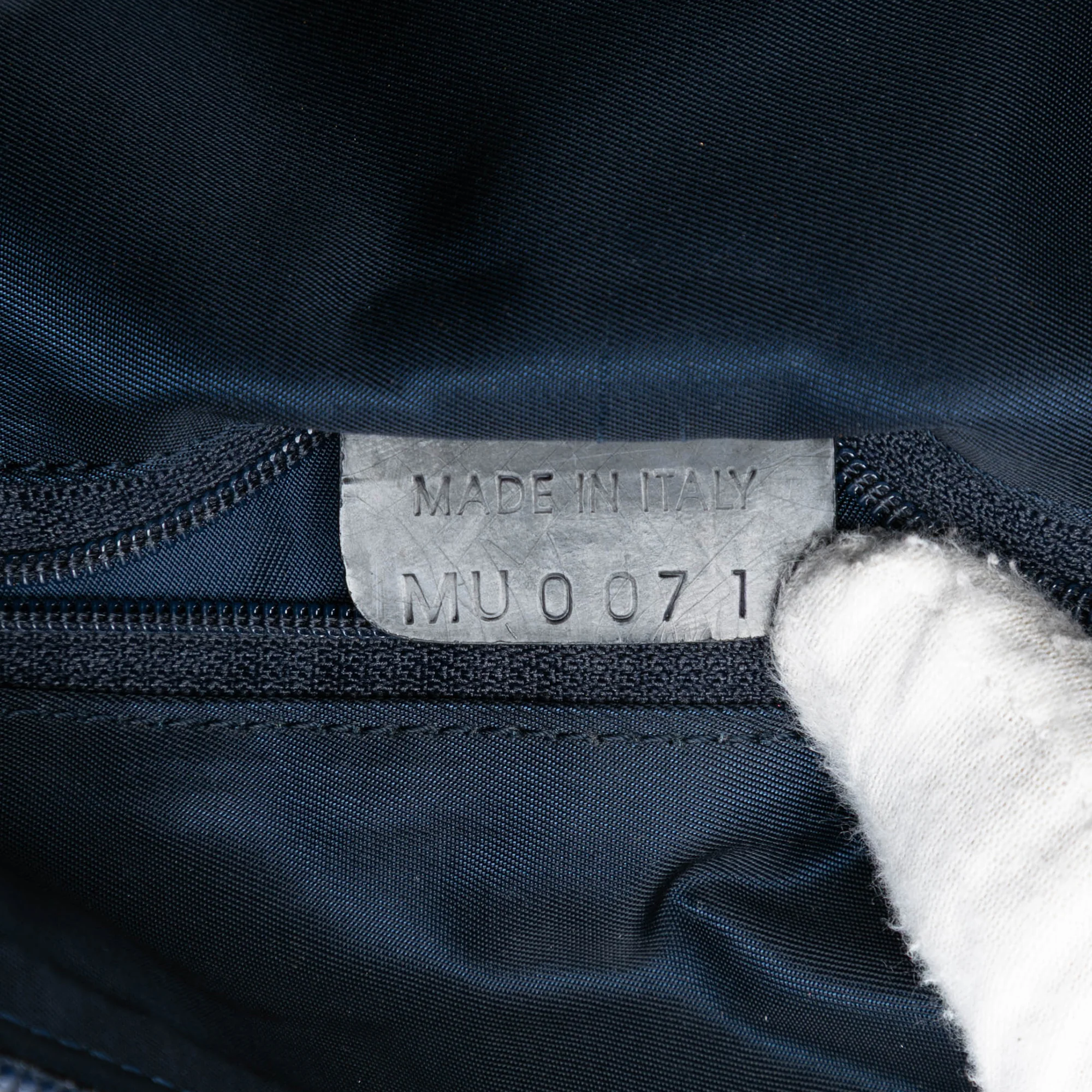 Dior | Pre-Owned Printed Denim Speedway Crossbody | Blue/Denim - Image 5