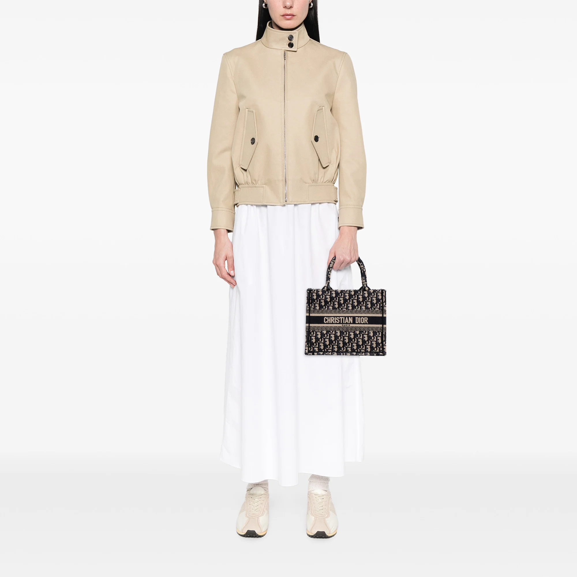Dior | Pre-Owned Small Oblique Canvas Book Tote | Blue - Image 3