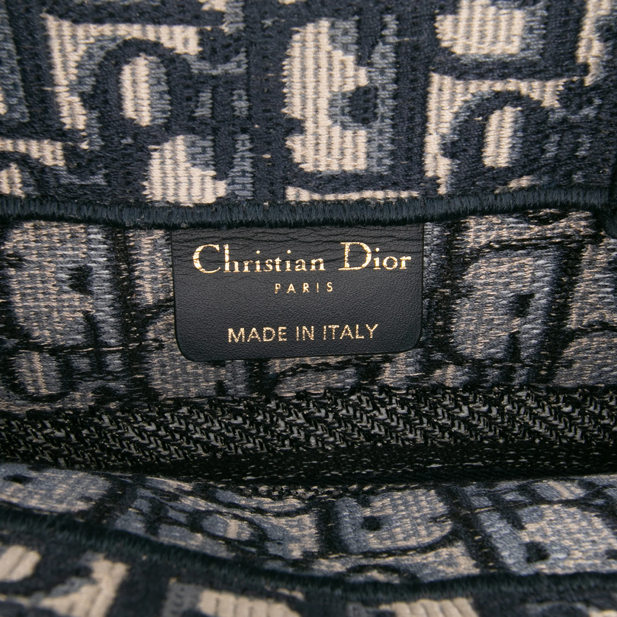 Dior | Pre-Owned Small Oblique Canvas Book Tote | Blue - Image 7