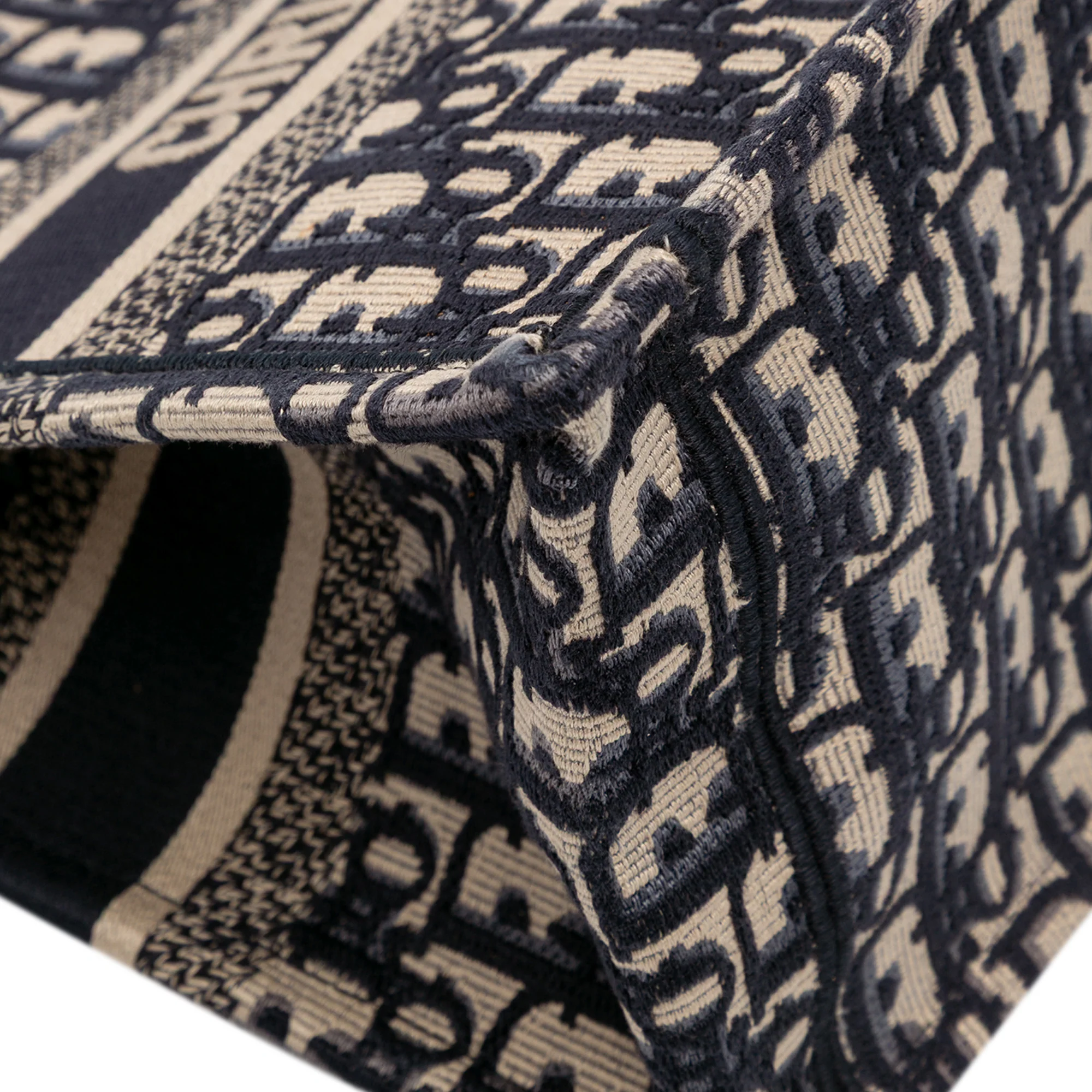 Dior | Pre-Owned Small Oblique Canvas Book Tote | Blue - Image 9