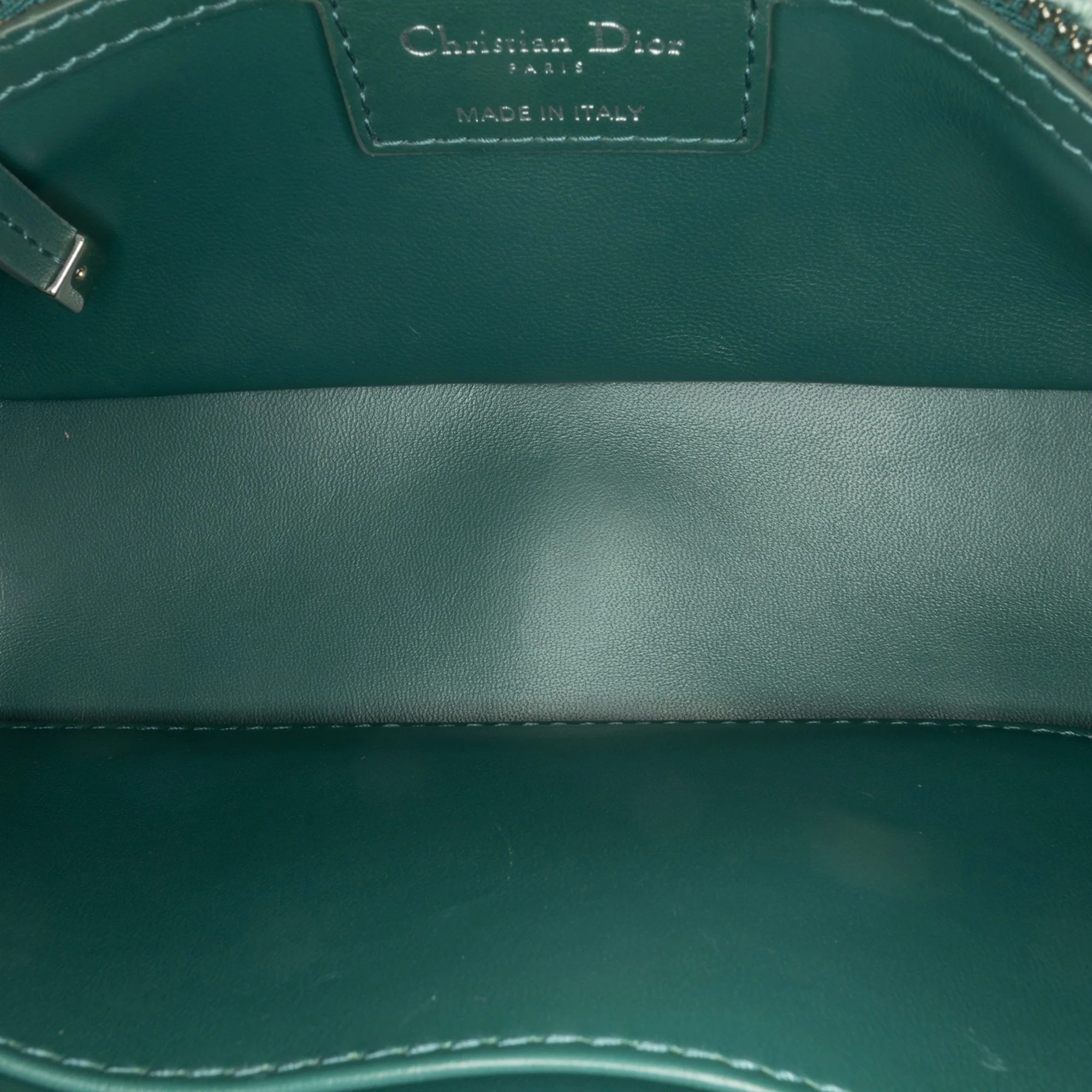 Dior | Pre-Owned Small Tweed Macrocannage Caro Bag | Green/Light Green - Image 4
